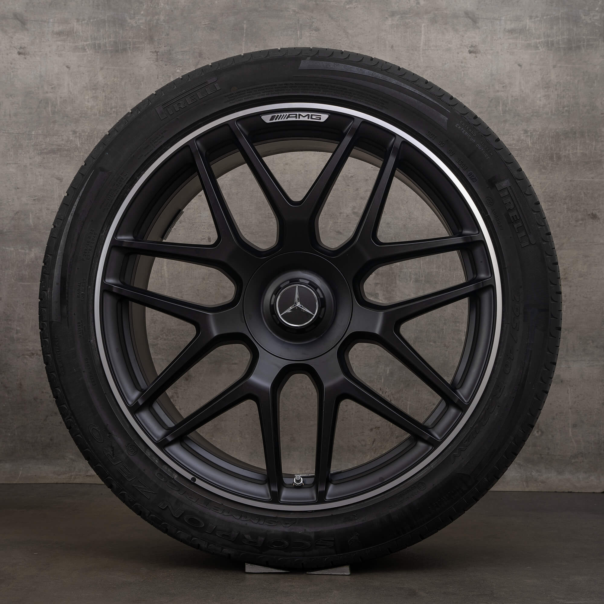 Originele Mercedes Benz G Klasse AMG velgen 22 inch W463A 63 zomerwielen A4634012000 zwart mat hoogglans