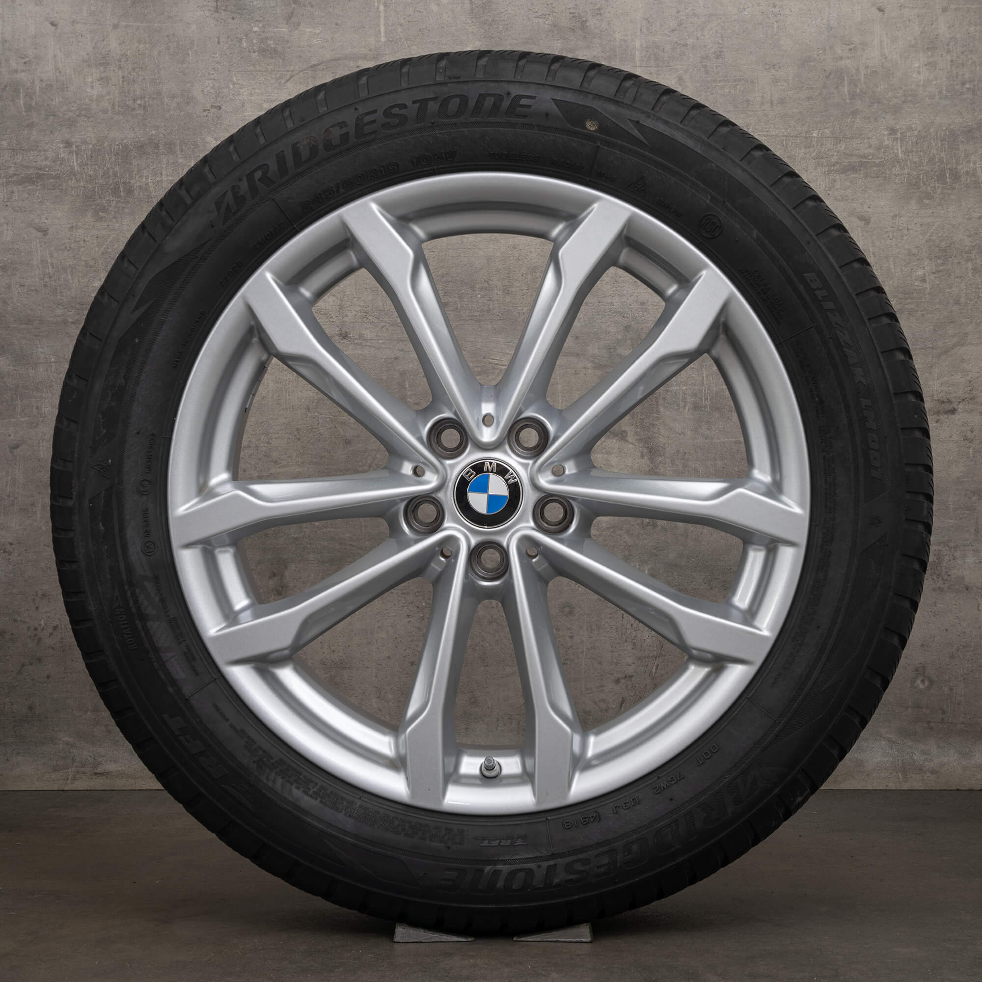 OEM BMW X3 X4 winter wheels 19 inch G01 G02 rims 6877325 Styling 691 silver