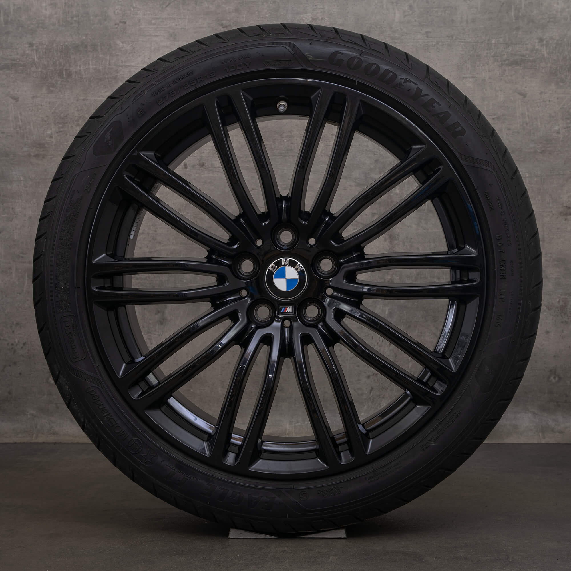 OEM BMW 5 Series rims 19 inch G30 G31 summer wheels 7855083 7855084 664 M black