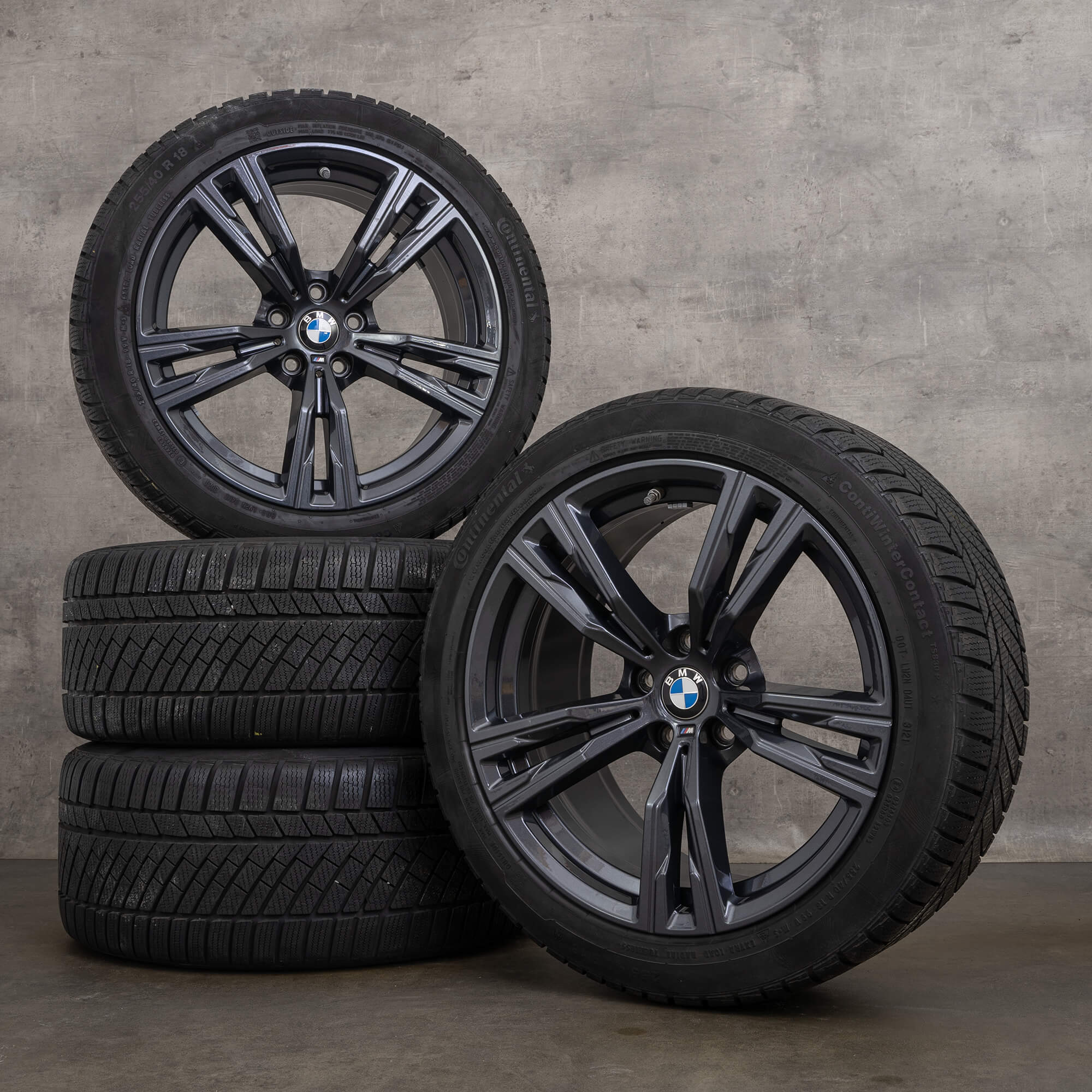 Jantes d'origine BMW Z4 G29 18 pouces pneus hiver style 798 M 8091466 8091467 gris orbite