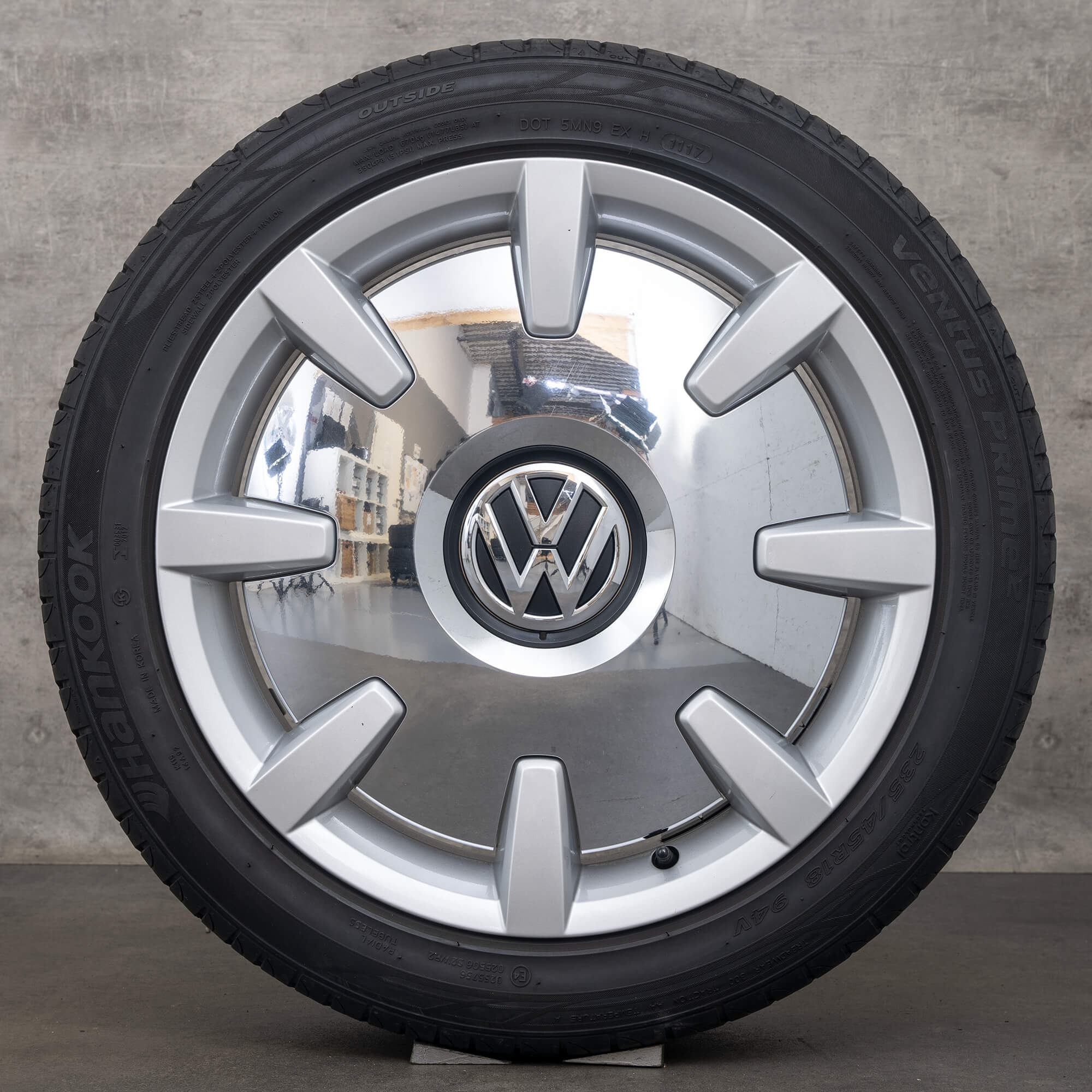 VW Beetle 16 5C jante DISC cauciucuri de vara 18 inch roti 5C0601025H