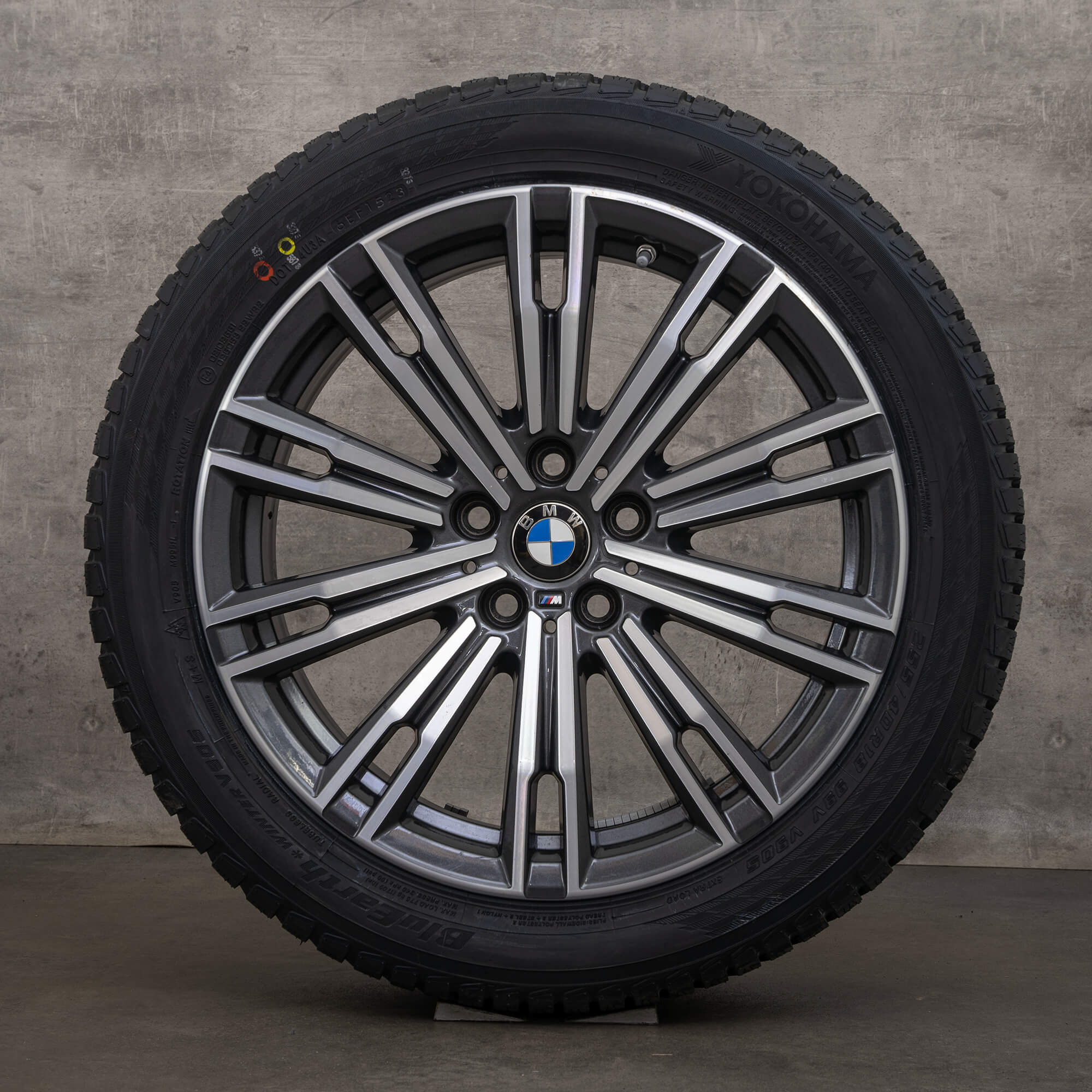 Llantas de invierno originales BMW Serie 2, 3, 4, llantas 18 pulgadas G42 G20 G21 G22 G23 790 M 8089890 8089891 gris órbita brillante