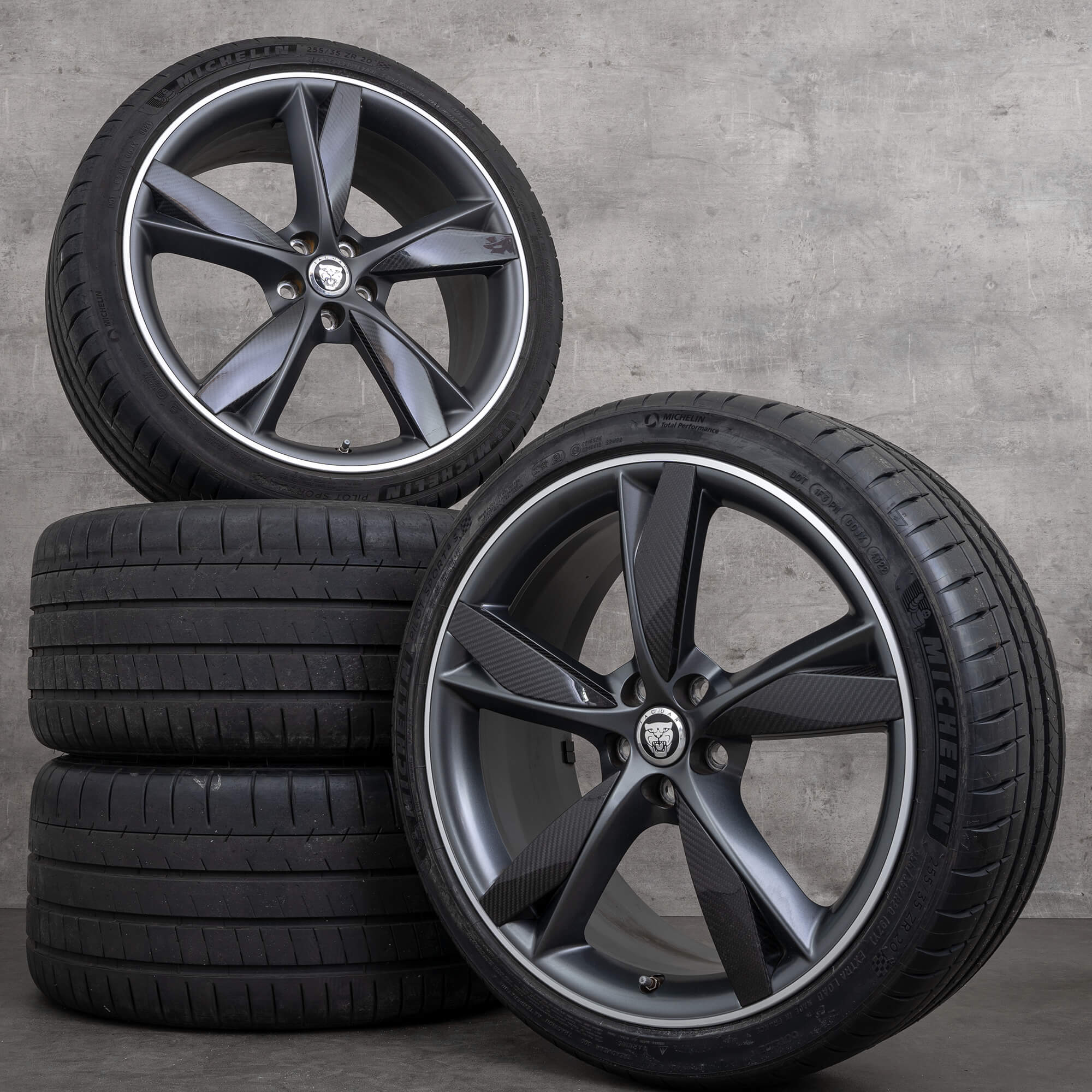 Jaguar F-Type X152 summer wheels 20 inch rims tires EX5M-1007-EB & -FB