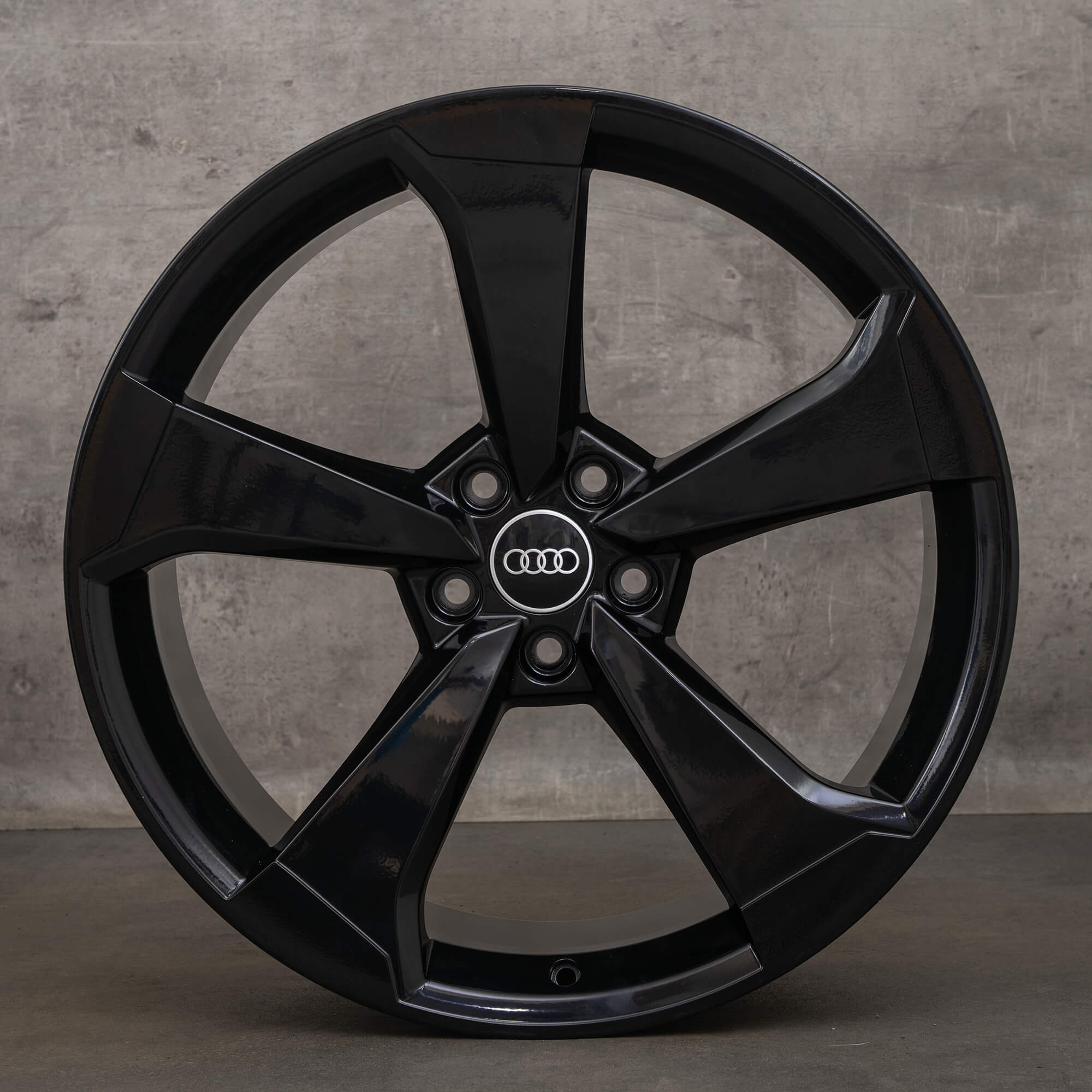 OEM Audi A5 S5 F5 8W B9 20 inch rims 8W0601025CF Rotor black high gloss