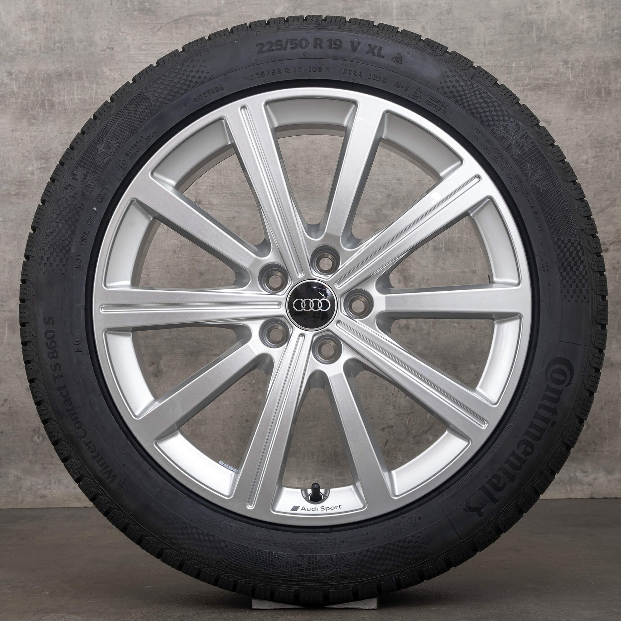 Audi RS Q3 F3 winterwielen 19 inch velgen winterbanden 83A601025AB zilver NIEUW