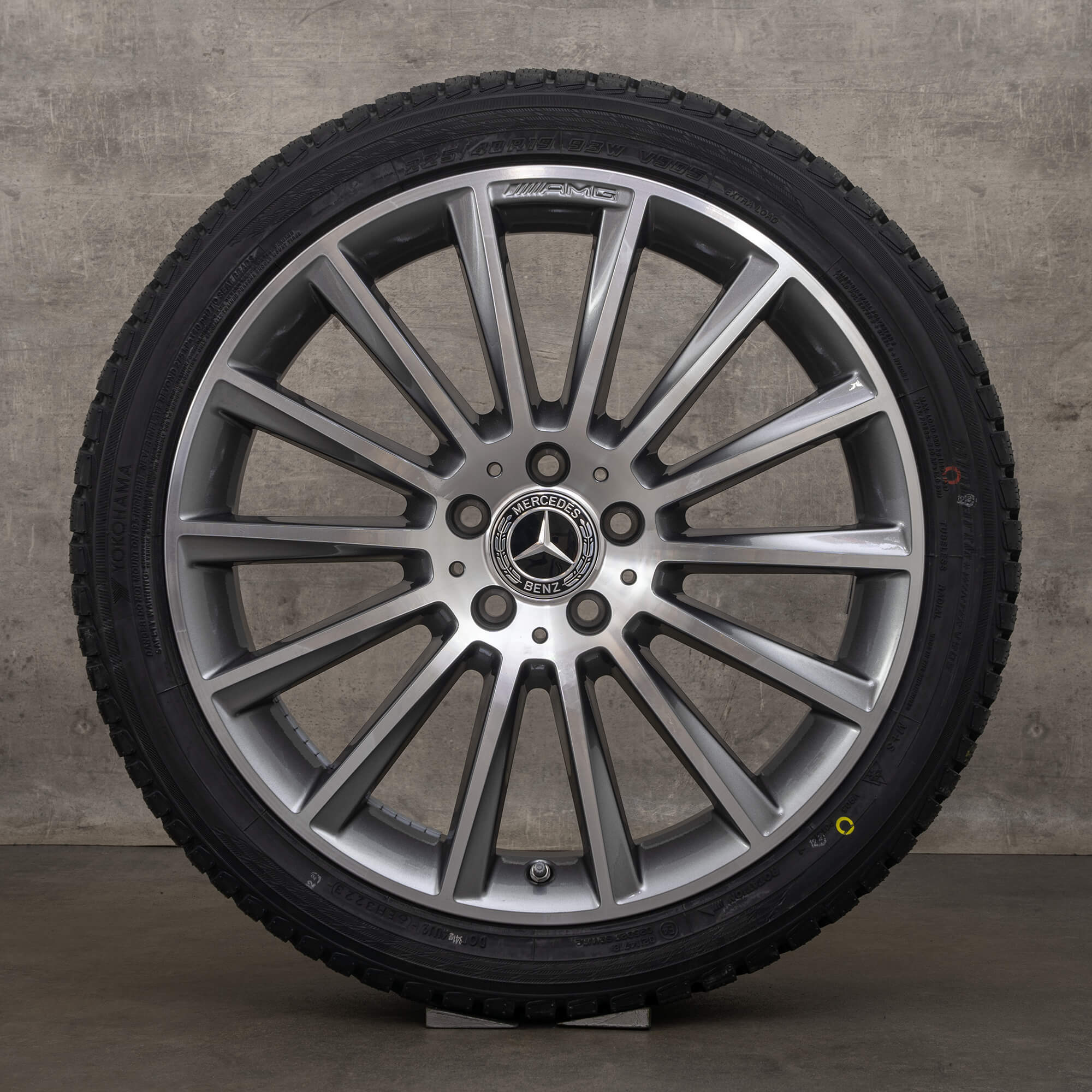 Originele Mercedes Benz C Klasse AMG winterwielen 19 inch C43 C450 W205 S205 C205 A205 velgen A2054015400 A2054016600 Himalayagrijs glanzend NIEUW