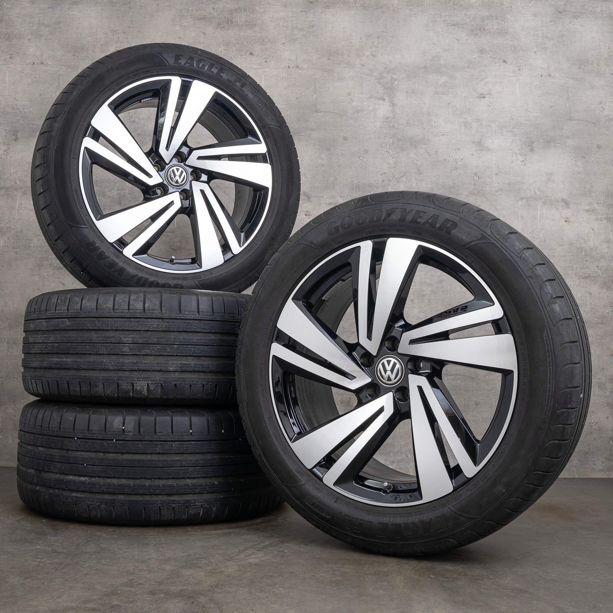VW Touareg 3 III CR summer wheels 20 inch rims grooves 760601025AA