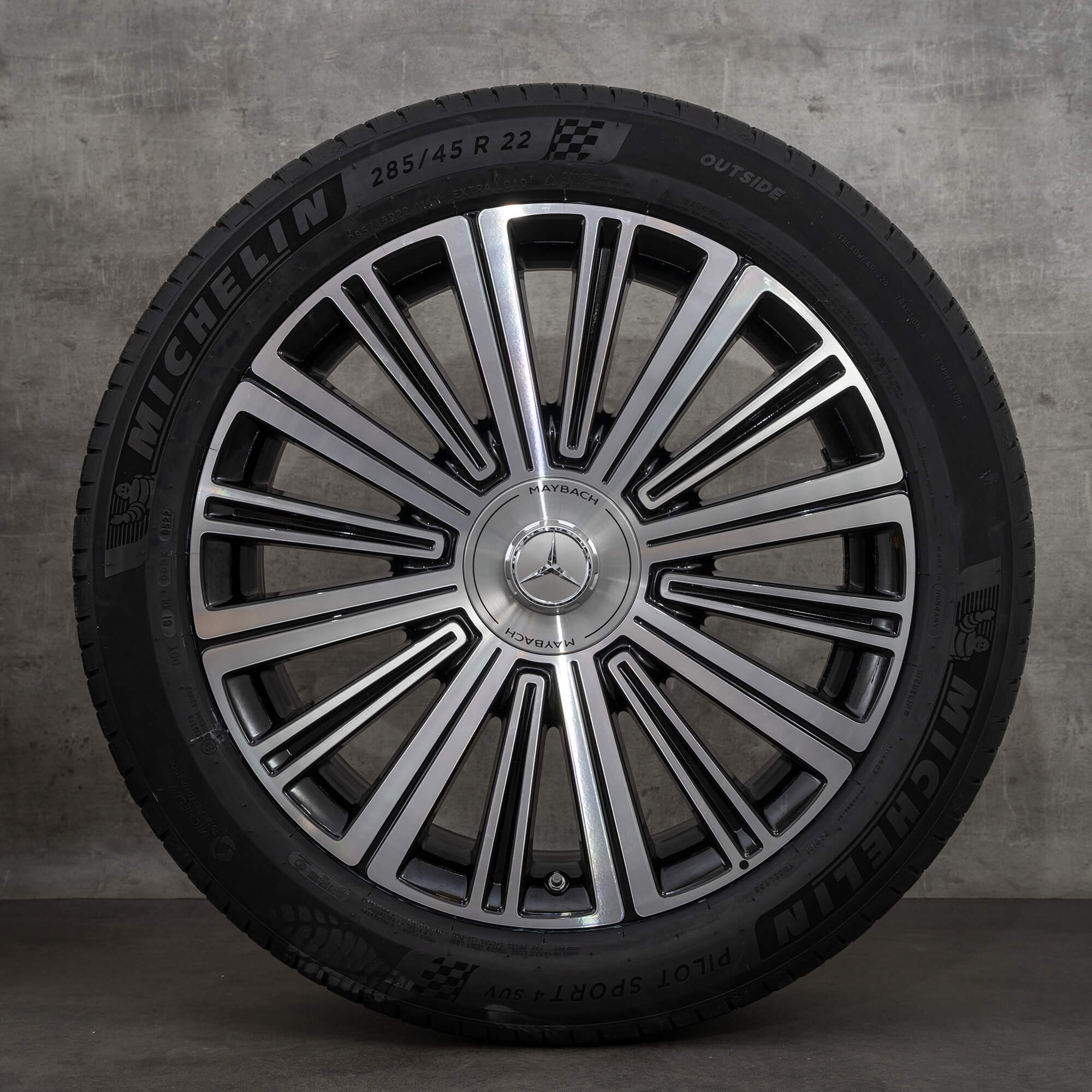 Maybach 22 tommers felger GLS 600 X167 alloysfelger sommerdekk sommerhjul