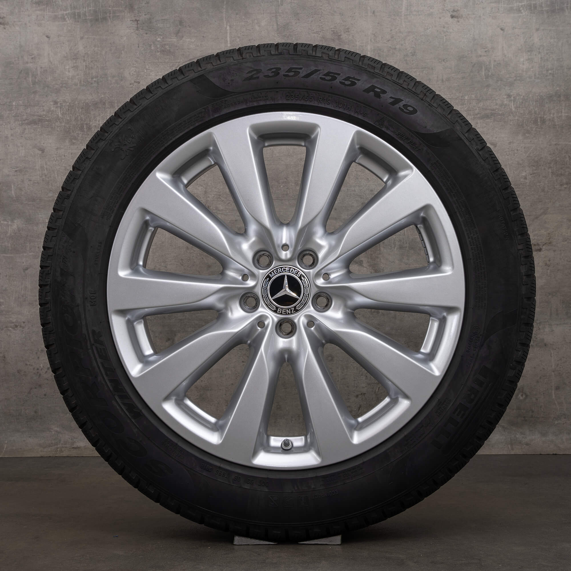 Originele Mercedes Benz GLC winterwielen 19 inch X253 C253 velgen A2534010900 zilver