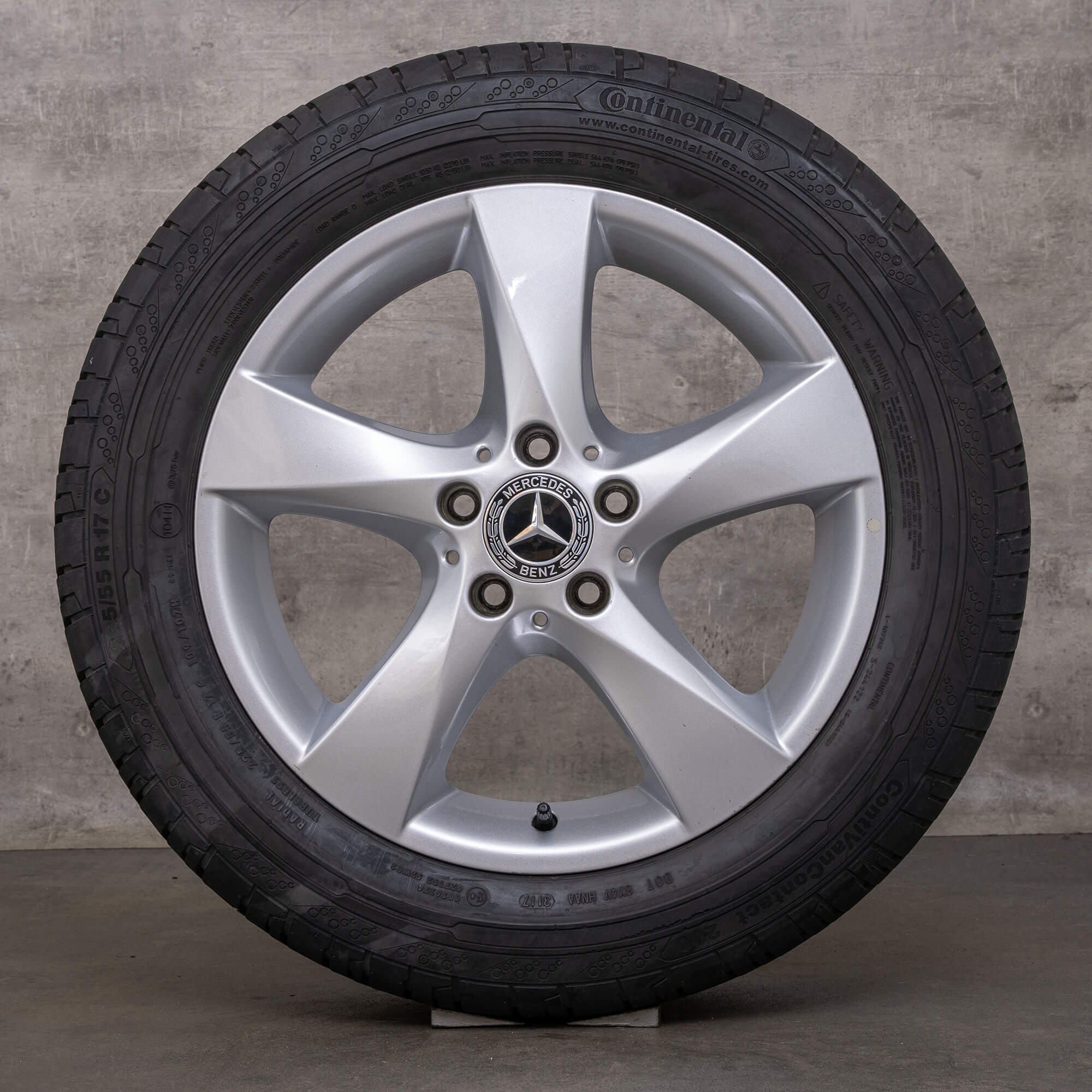 Originele Mercedes V-Klasse wielen 17 inch W447 Vito Viano zomerwielen A4474014800 zilver