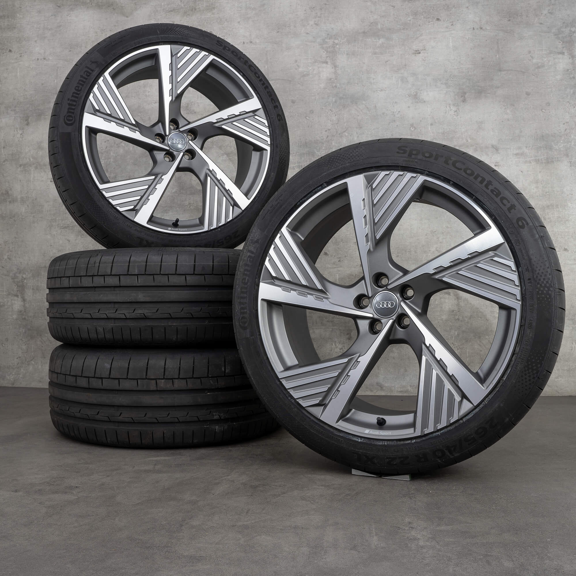 Jante Audi 22 inch e-tron GE Sportback anvelope de vară roți 4KE601025B NOU