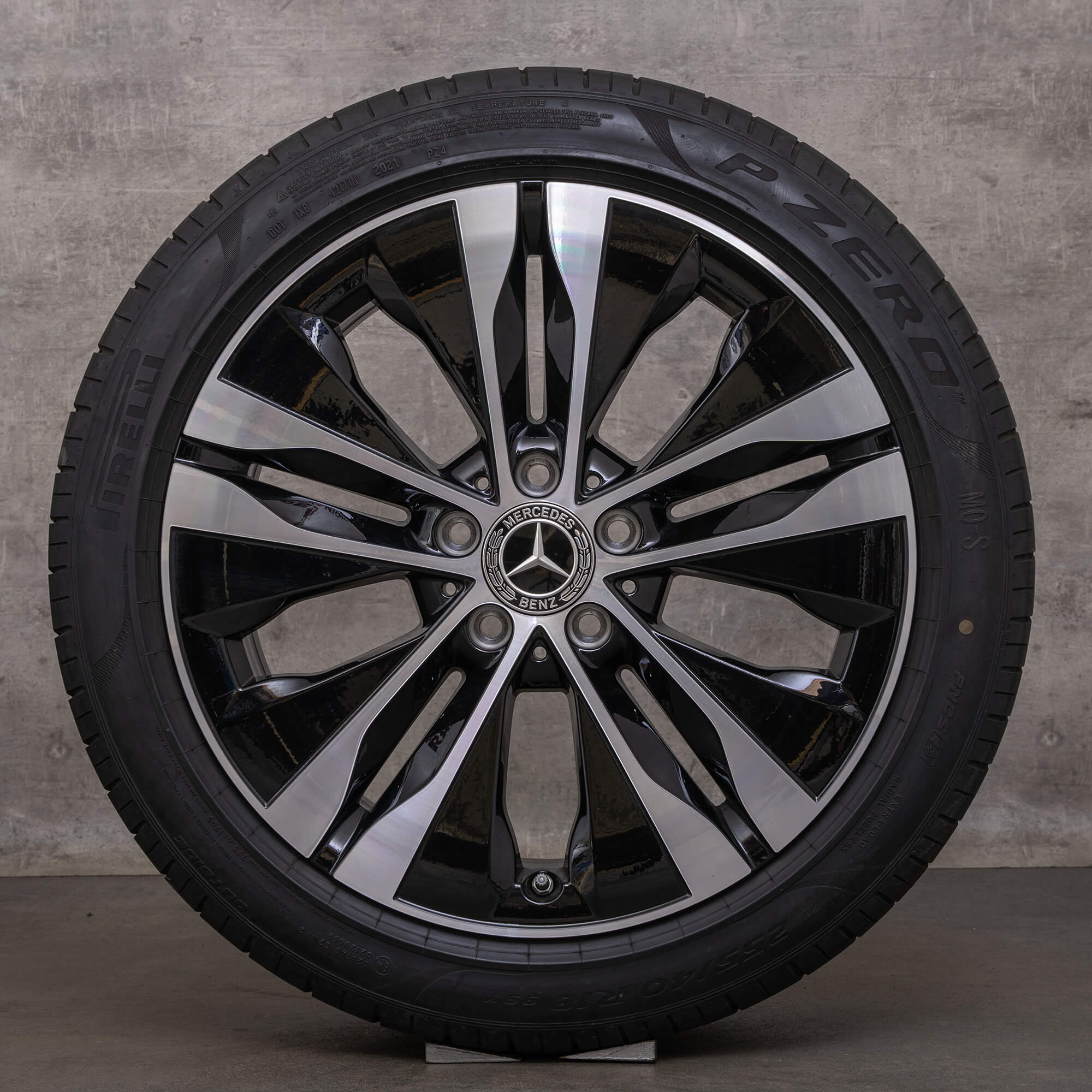 Originele Mercedes Benz C-Klasse Hybrid velgen 18 inch W206 S206 C300e C300de C400e zomerwielen A2064017300 A2064011400 zwart glanzend gedraaid