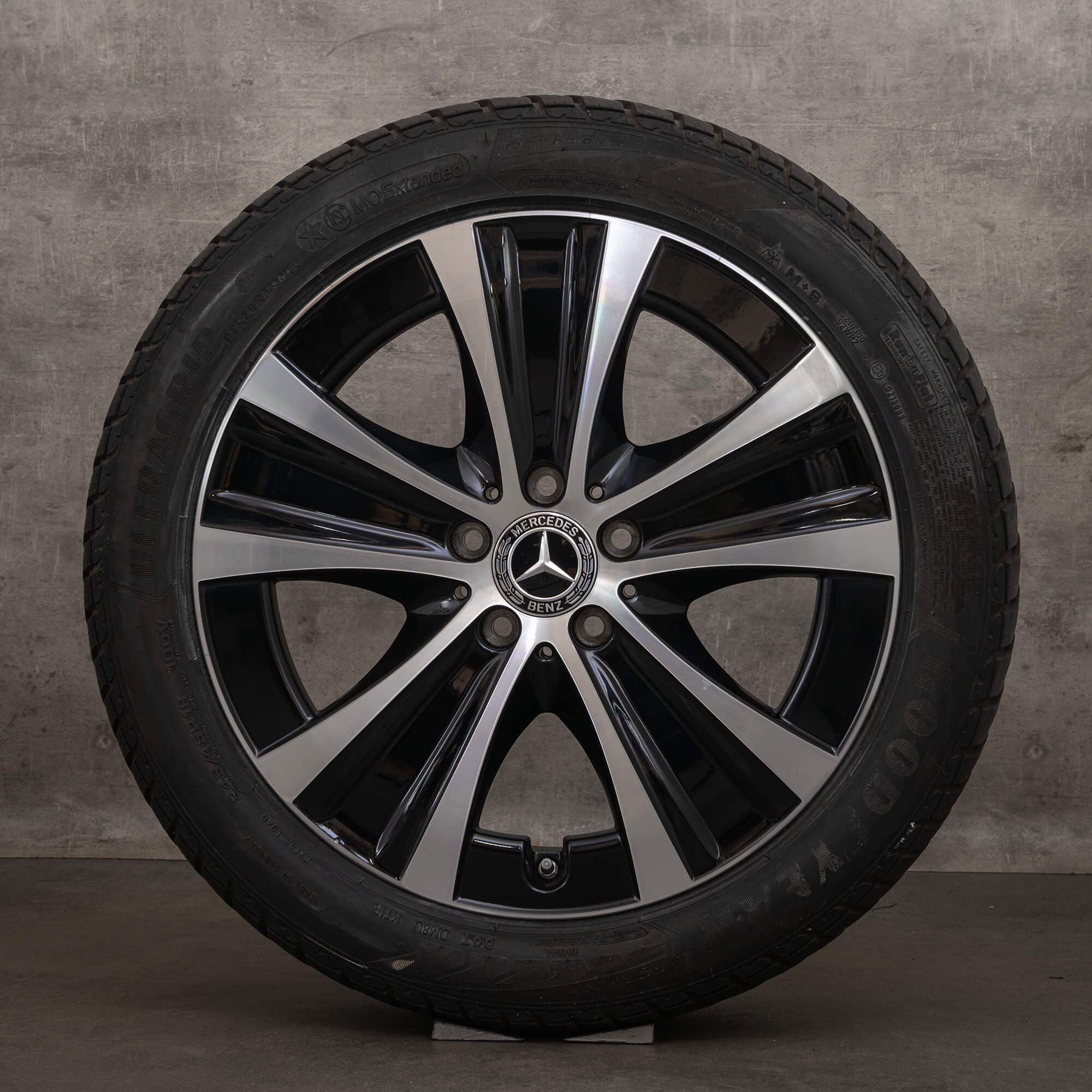 Jante de iarnă Mercedes Benz Clasa E originale 18 inch W213 S213 C238 A238 jante A2134013700 negru lucios