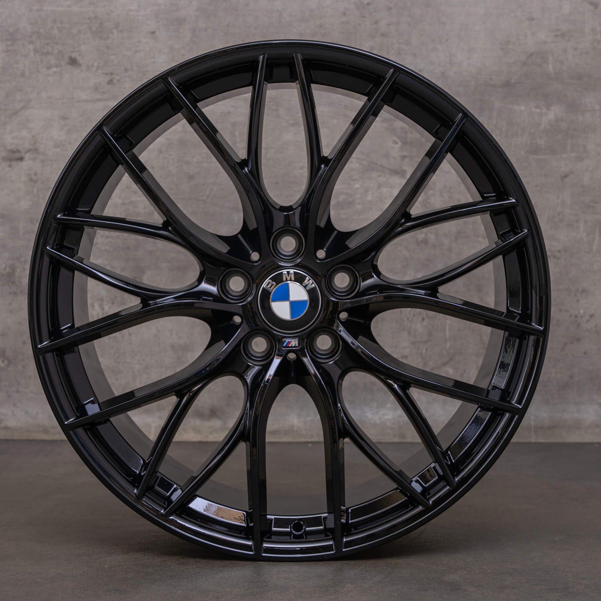 Original BMW Seria 3 4 jante 20 inch F31 F32 F33 Gran Coupe F36 Styling 405 M 6796264 6796265 negru lucios