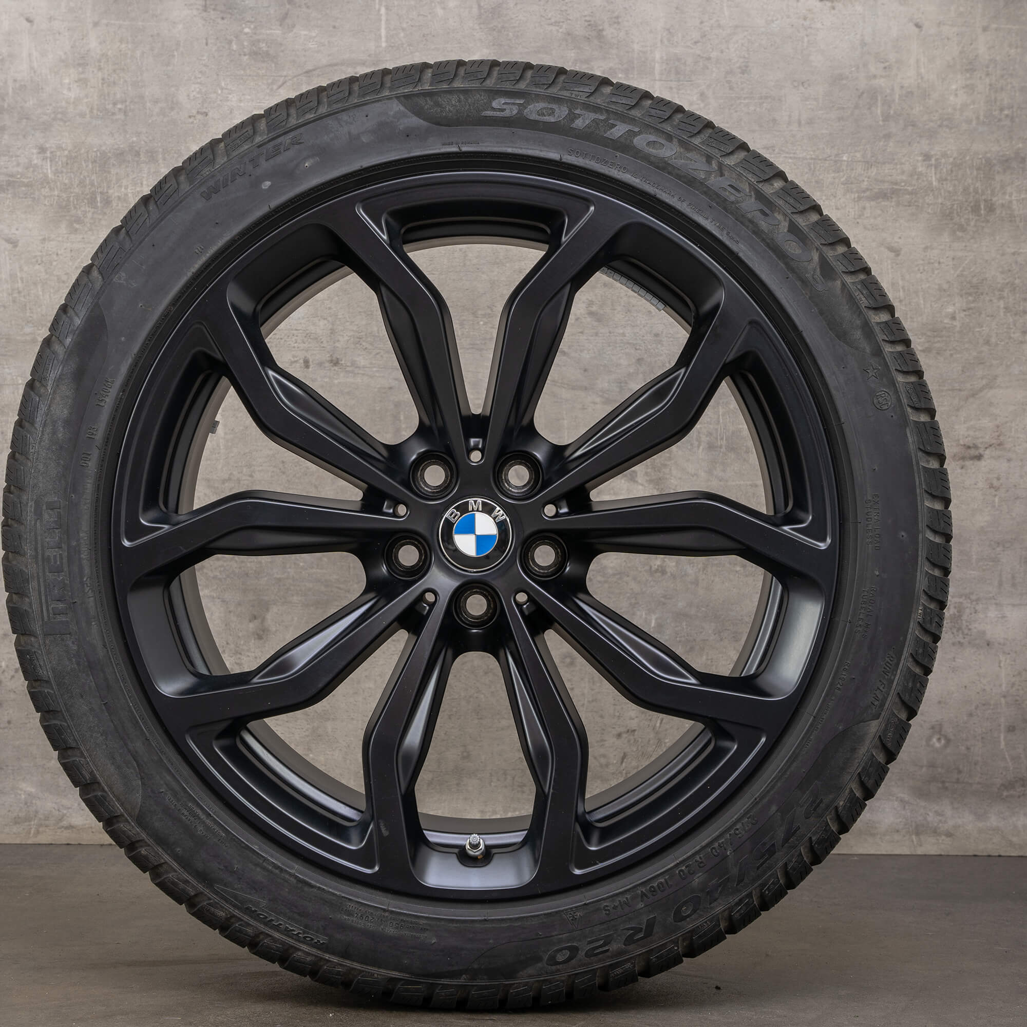 Original BMW X3 X4 Winter wheels 20 inches G01 G02 Styling jantes 695 6881208 6881209 black matt