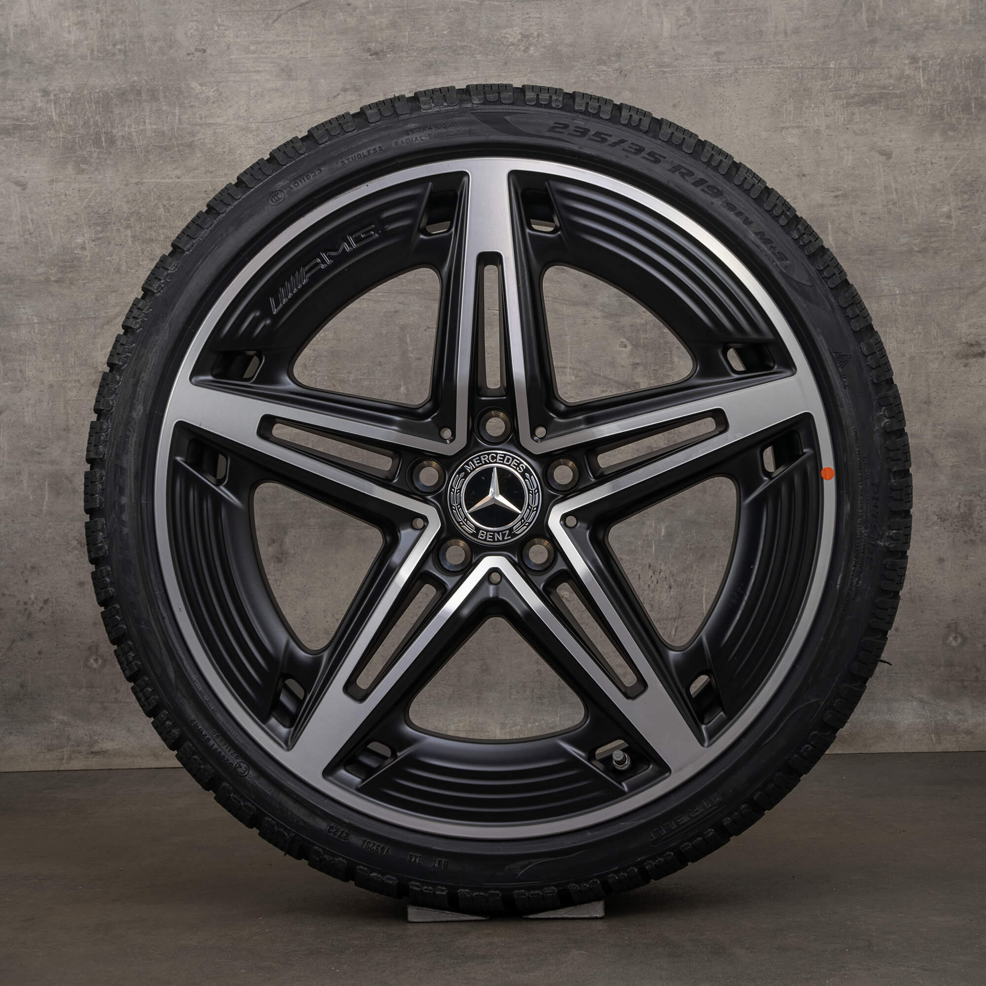 Originele Mercedes Benz A-Klasse A35 AMG winterwielen 19 inch W177 V177 velgen A1774014400 zwart hoogglans NIEUW