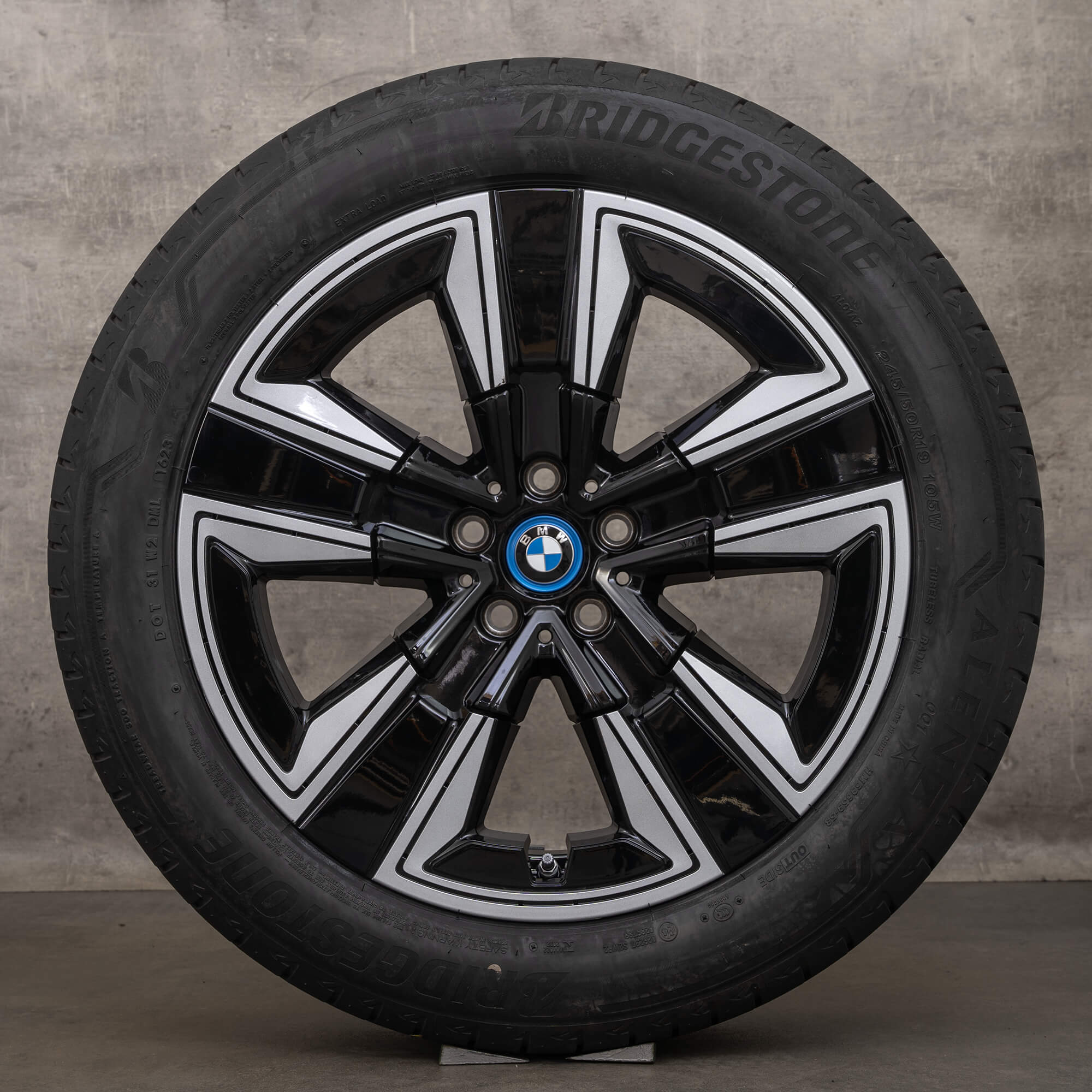 OEM BMW iX3 G08 19 inch winter wheels rims 6895627 Styling 842 jet black