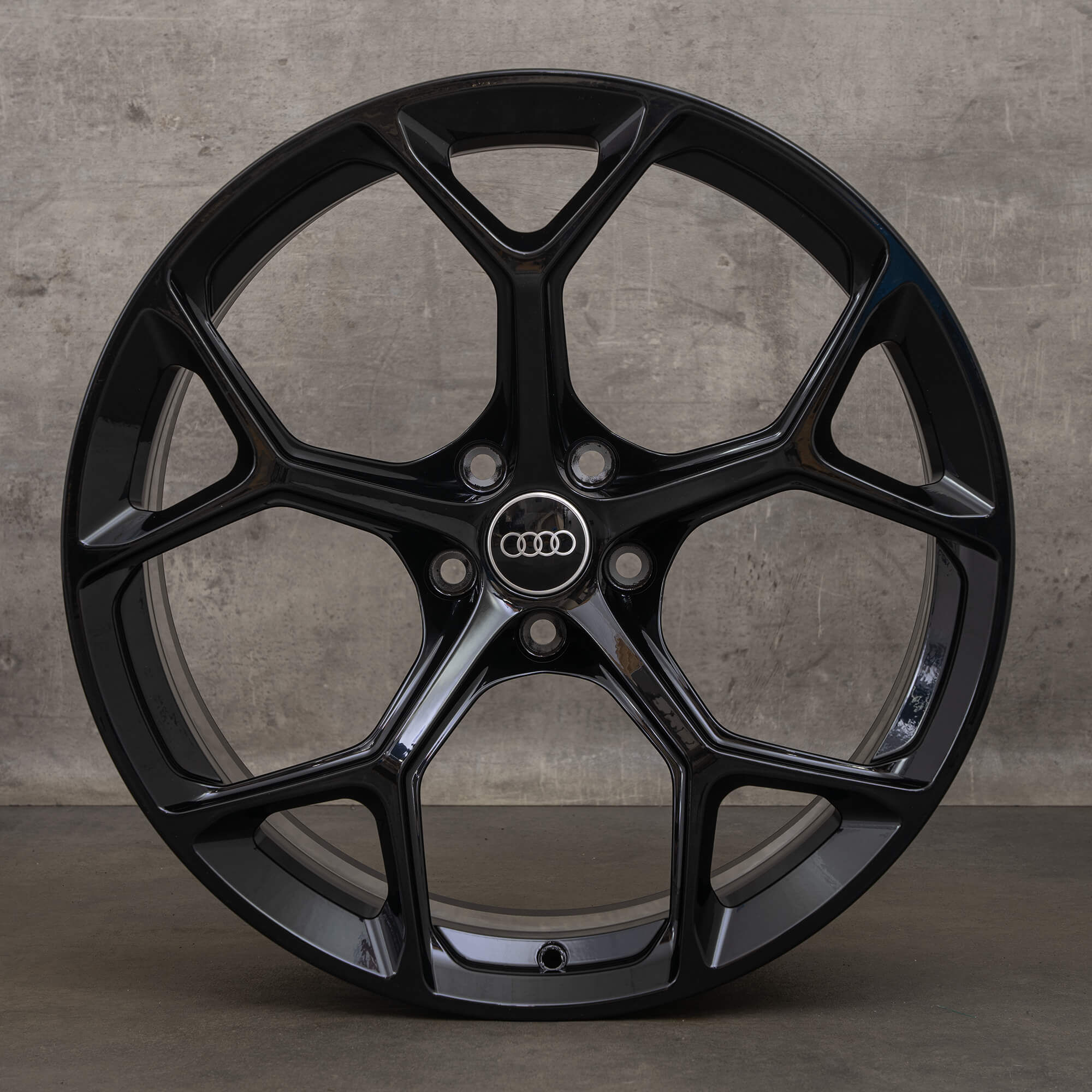 OEM Audi RS4 B9 8W RS5 F5 20 inch rims 8W0601025GJ black high gloss