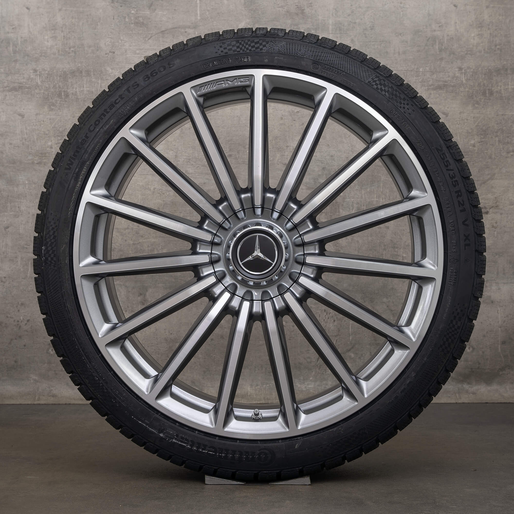 OEM AMG Mercedes Benz GLA35 45 X247 H247 21 inch rims winter tires A2474012200 himalaya grey high-sheen NEW