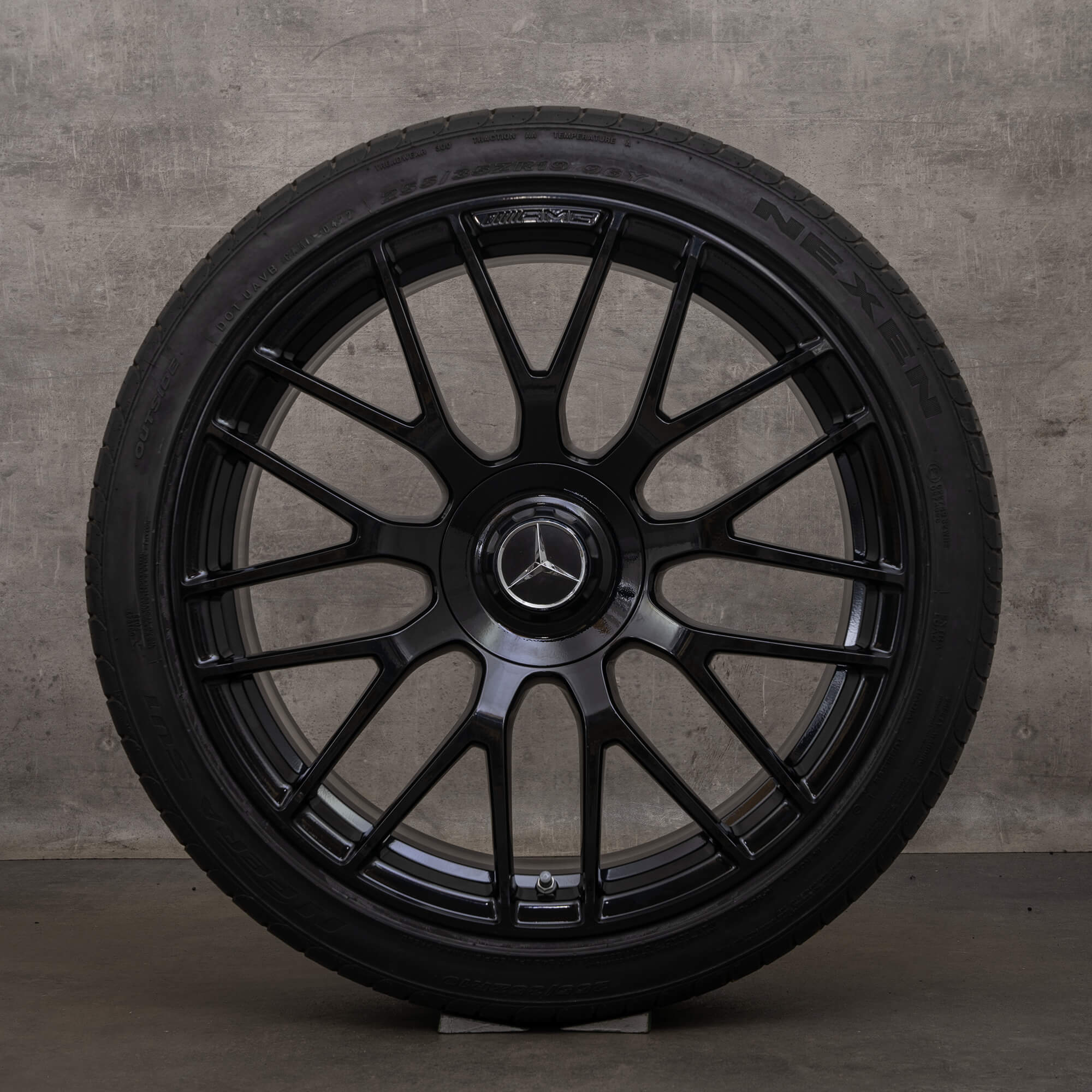 Cerchi originali Mercedes Benz Classe C AMG 19 pollici C63 & S C205 A205 cerchi invernali A2054015900 nero lucido