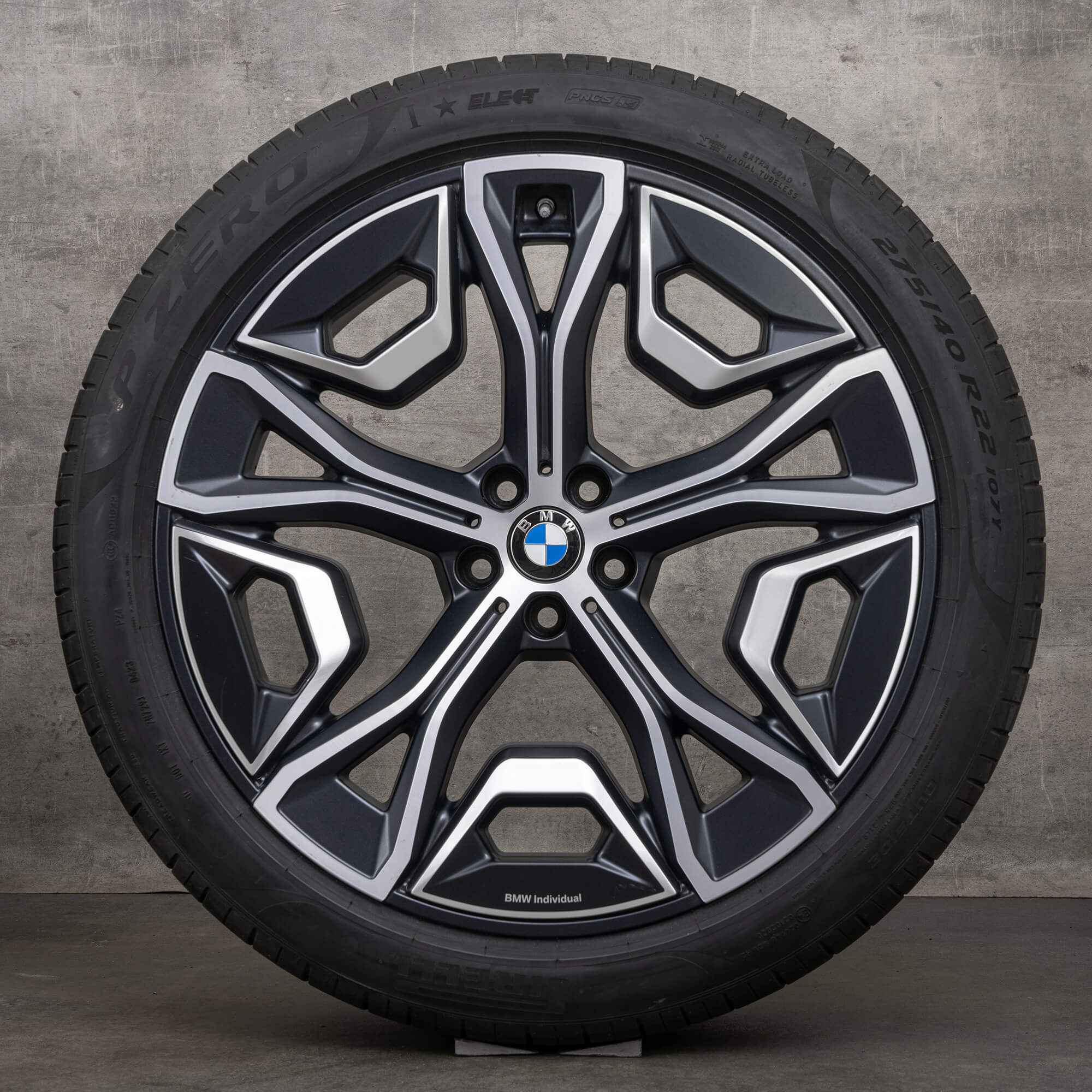 BMW iX i20 zomerwielen 22 inch velgen zomerbanden styling 1021 5A02659 zwart