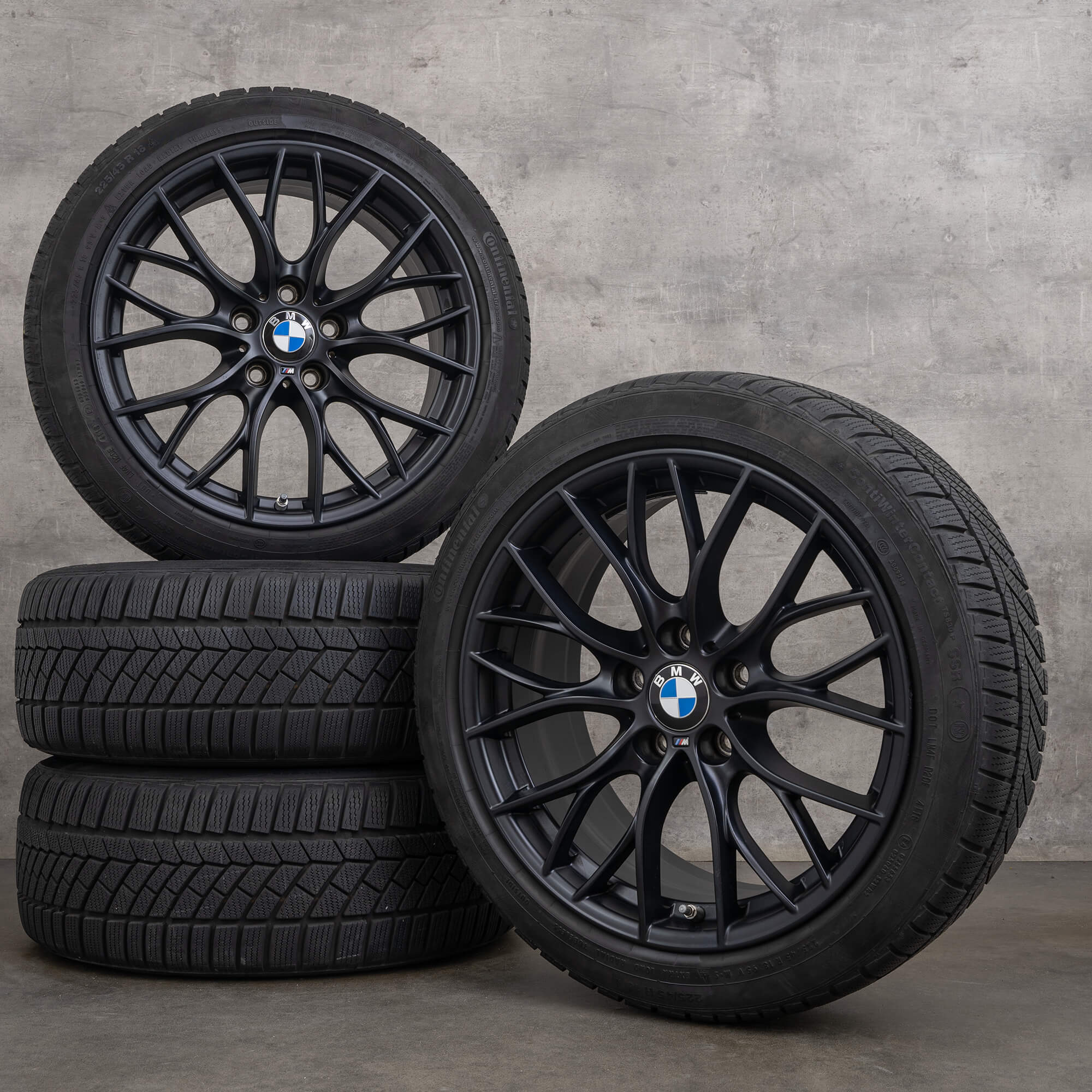 BMW řady 3 F30 F31 Řada 4 F32 F33 F36 zimni alu kola 18 palcové ráfky pneumatiky 405