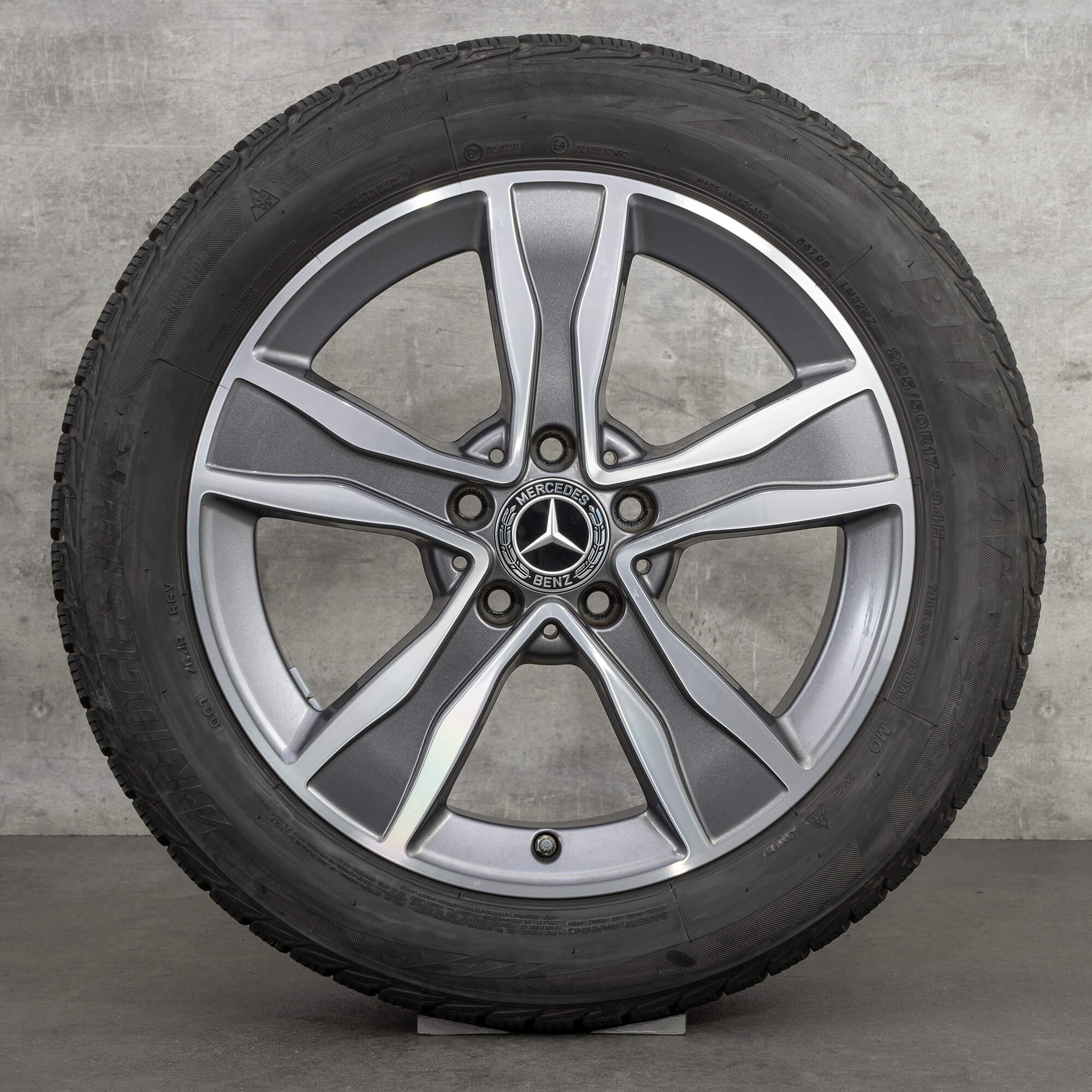 Mercedes Benz 17 inch rims C-Class W205 alloy rims winter wheels A2054010800