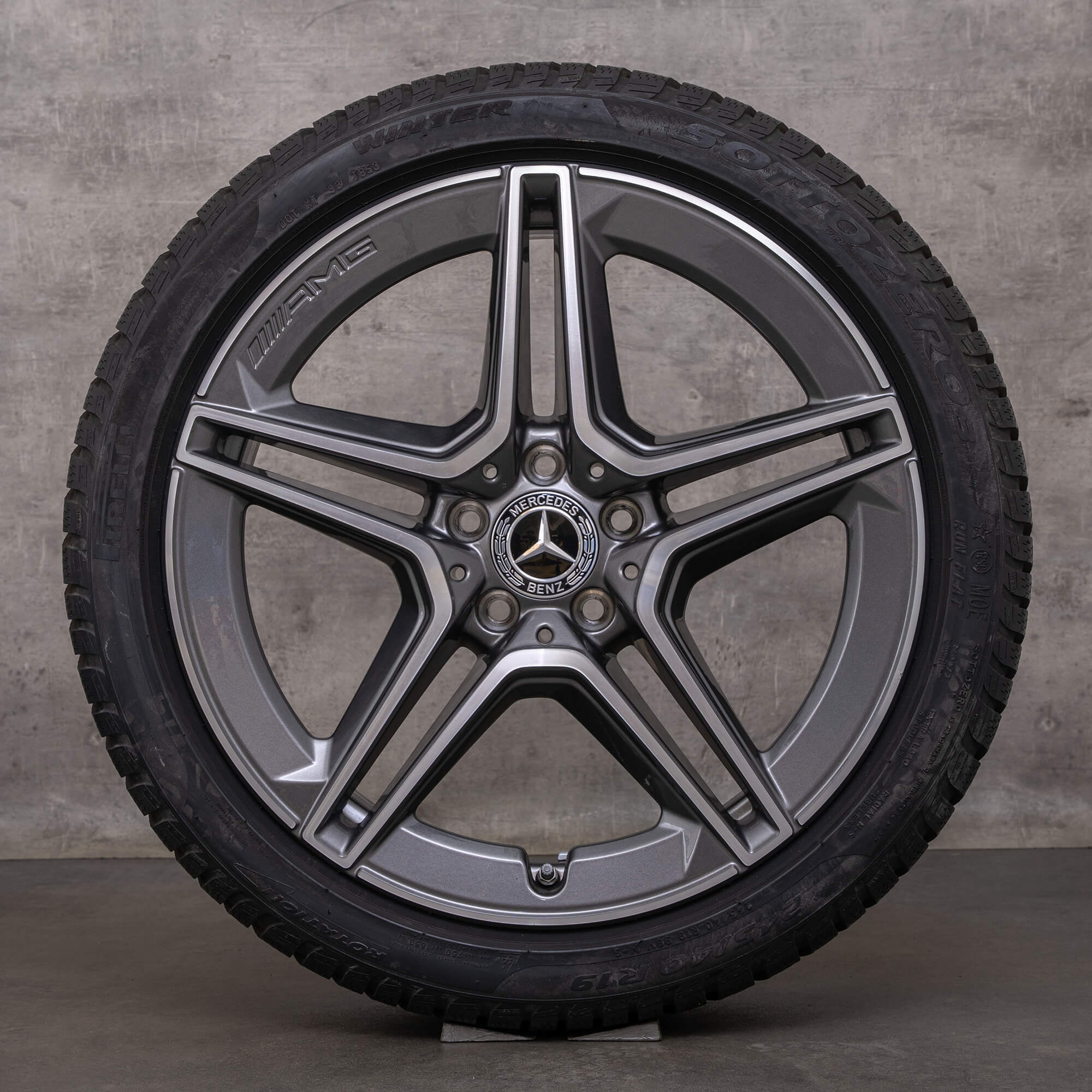 OEM Mercedes Benz CLS AMG winter wheels 19 inch C257 rims A2574011500 himalaya gray glossy turned