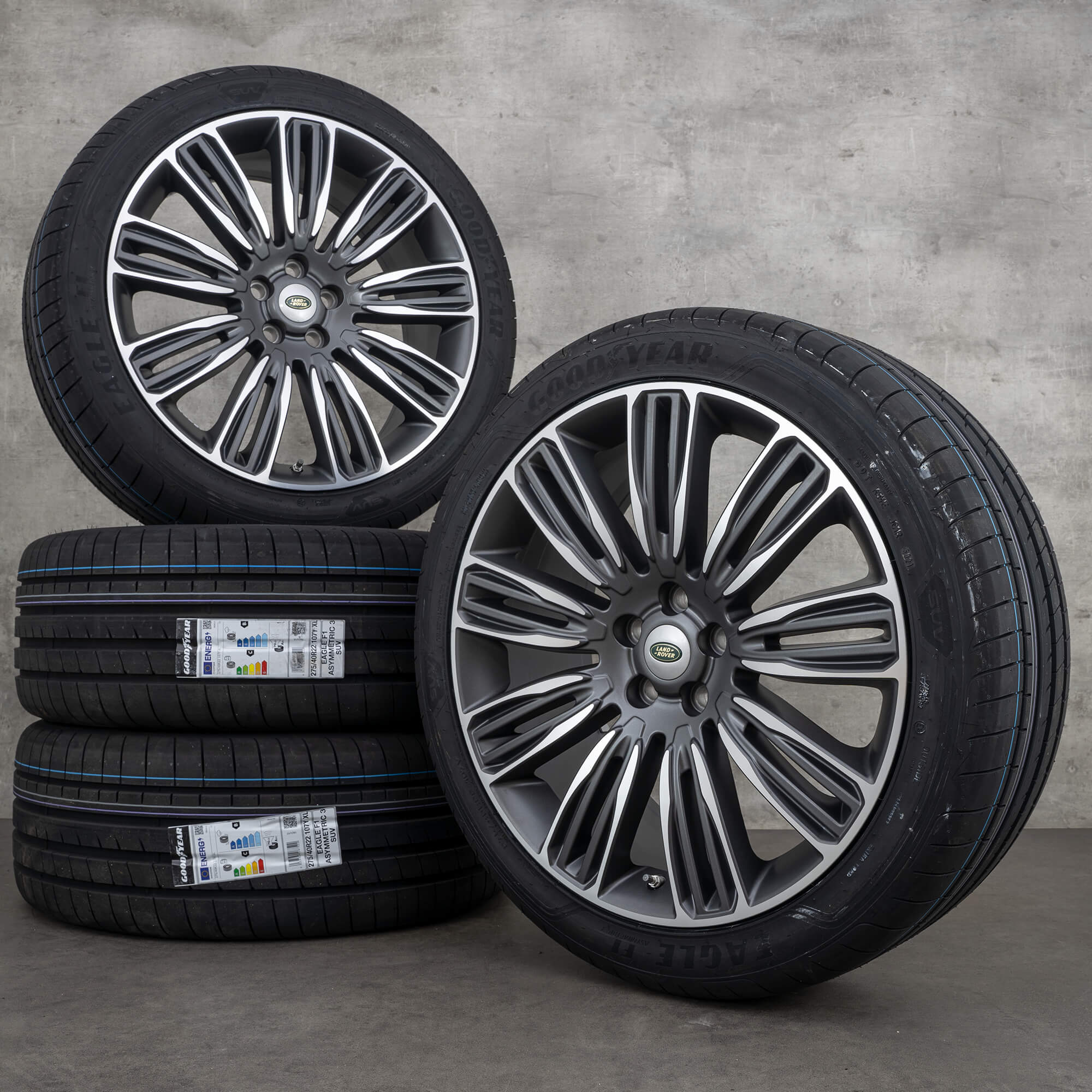 Land Range Rover Jante 22 inch 9012 anvelope de vară roți JK6M-1007-EA NOU