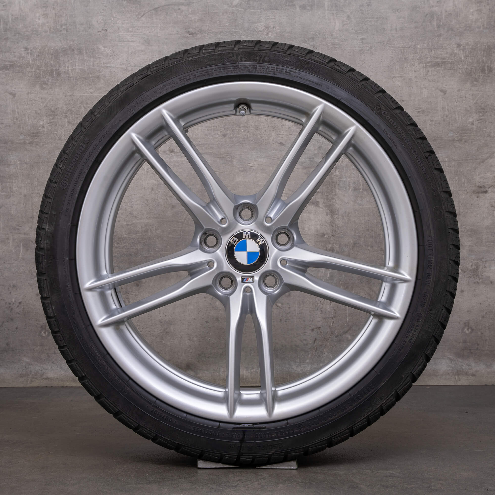 Originele BMW M3 M4 winterwielen 19 inch F80 F82 F83 velgen styling 641 M 2284907 2284908 zilver