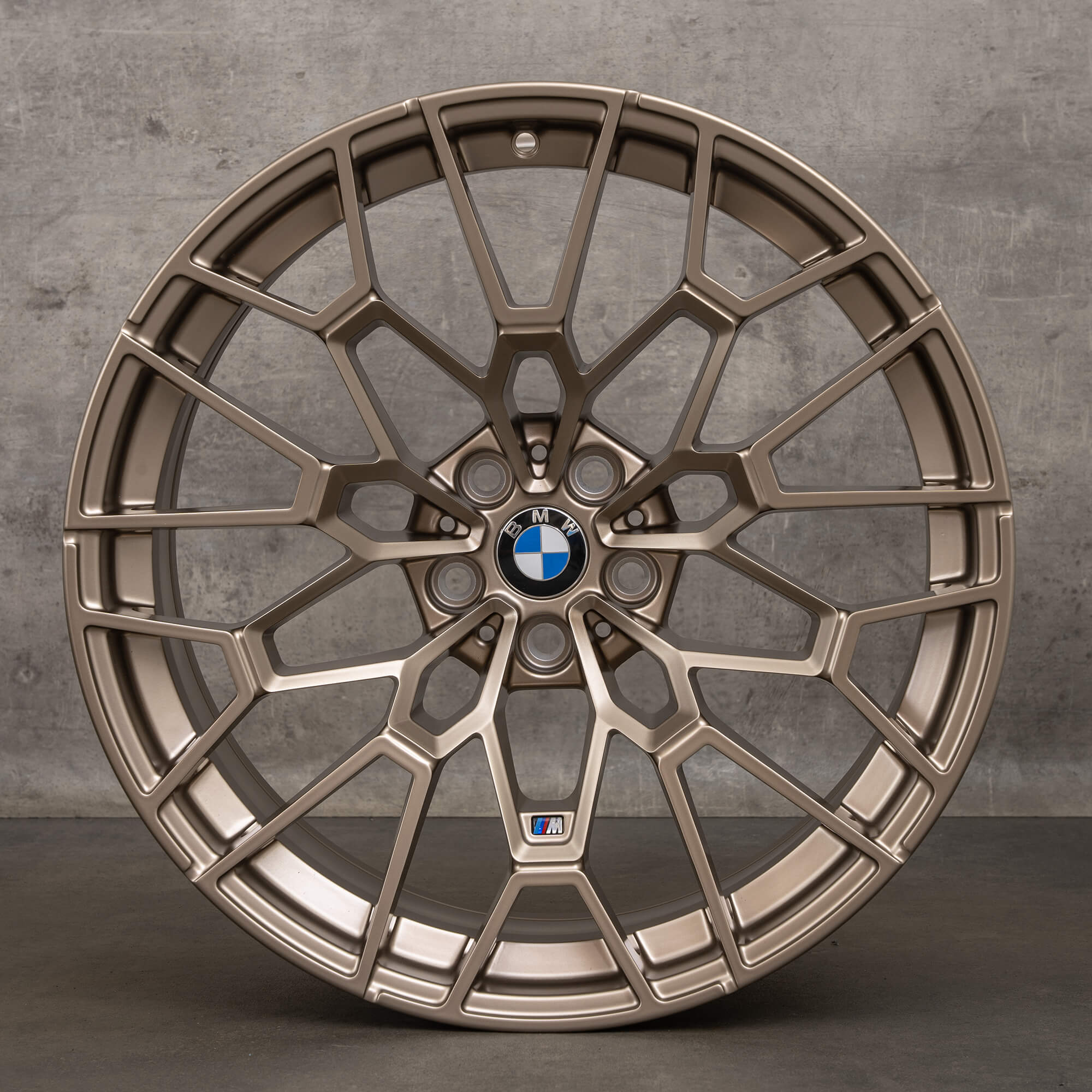 Originale BMW M2 M3 M4 fælge 19 20 tommer G87 G80 G82 G83 Styling 827 M 7884365 7884366 guld bronze mat NYHED