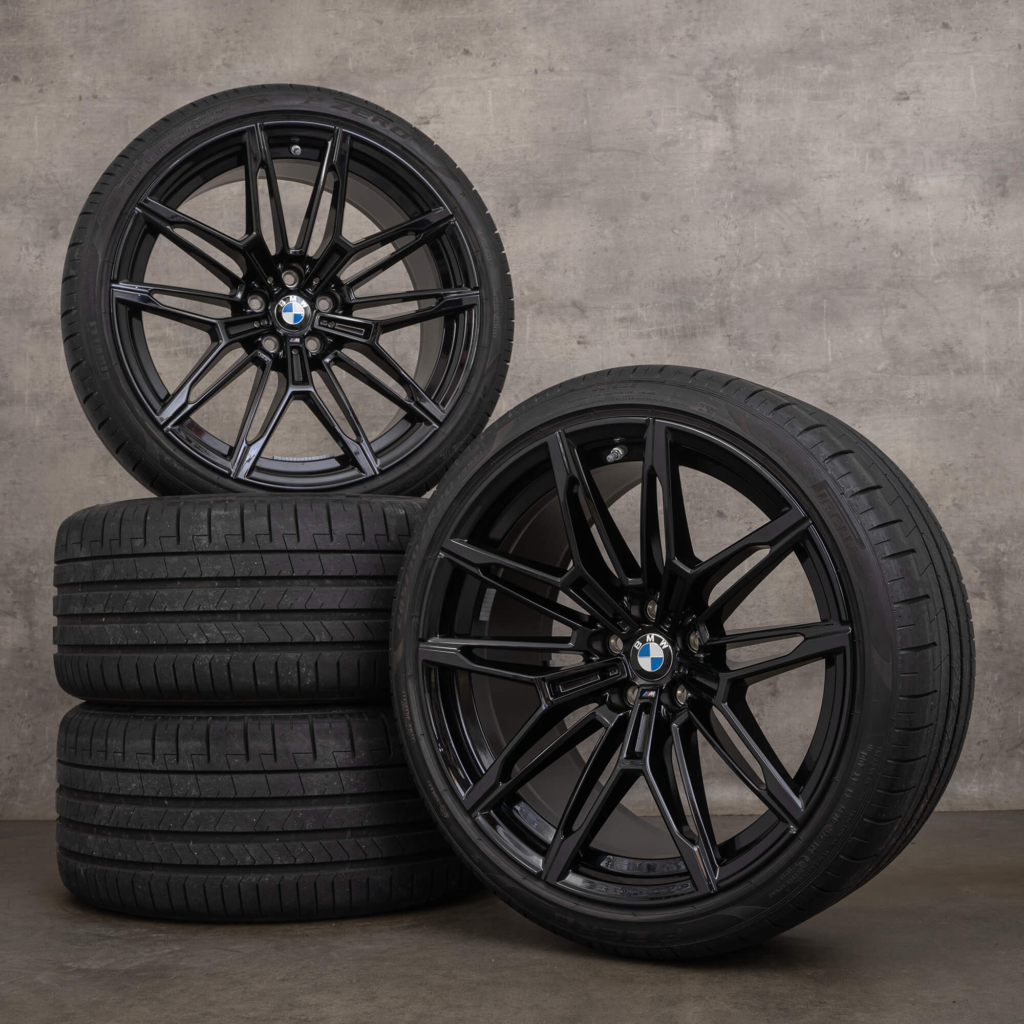 Originální BMW M2 G87 Coupe 19 20 palcové letni pneumatiky ráfky 930 M černé