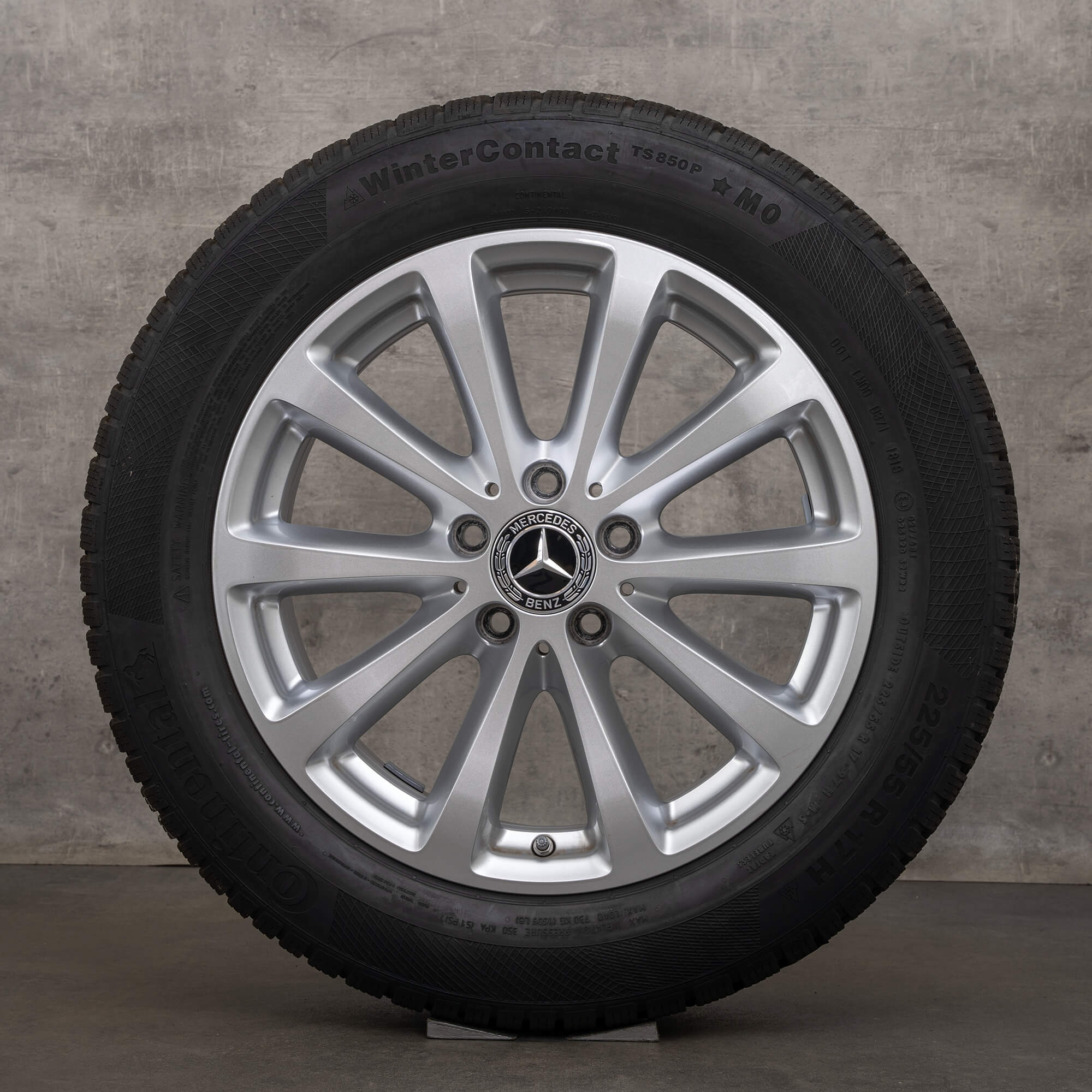 Jante de iarnă Mercedes Benz Clasa E originale 17 inch W213 S213 C238 A238 jante A2134011300 argintiu