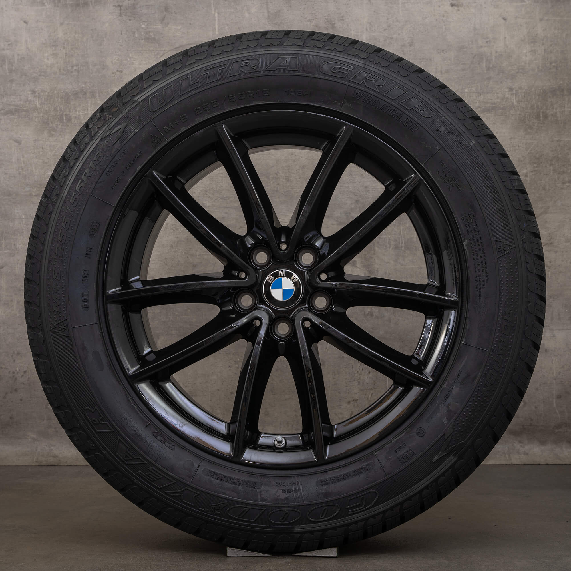 OEM BMW X5 G05 X6 G06 18 inch winter tires rims 618 6880684 black