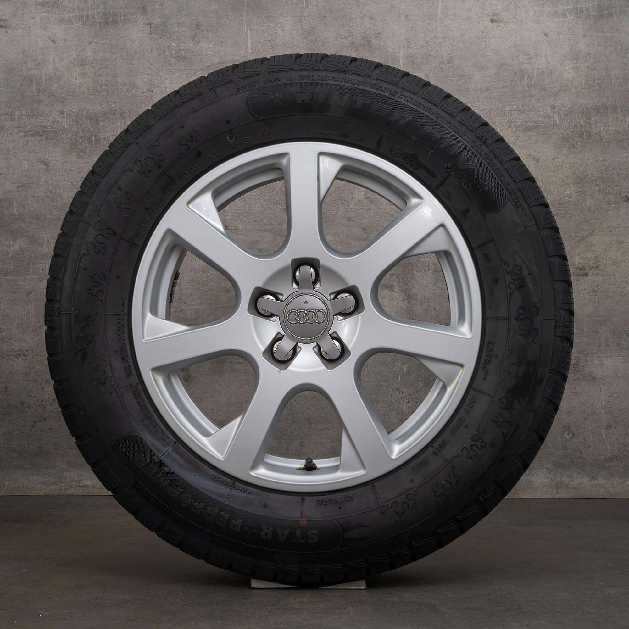 Jante originale Audi Q5 iarna 17 inch 8R jante 8R0601025E argintiu