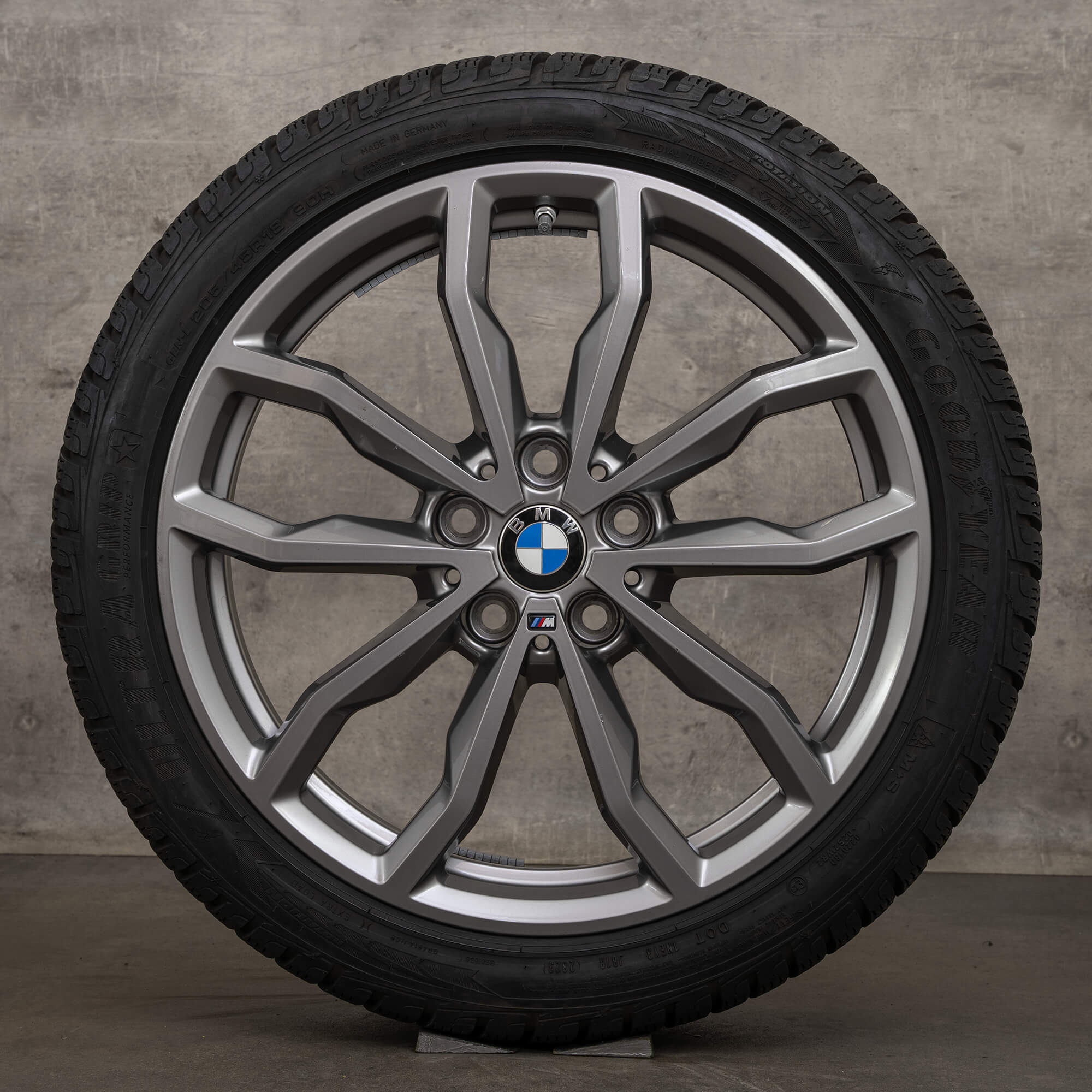 OEM BMW X1 X2 winter wheels 18 inch F48 F39 rims Styling 771 M 6877550 ferricgrey