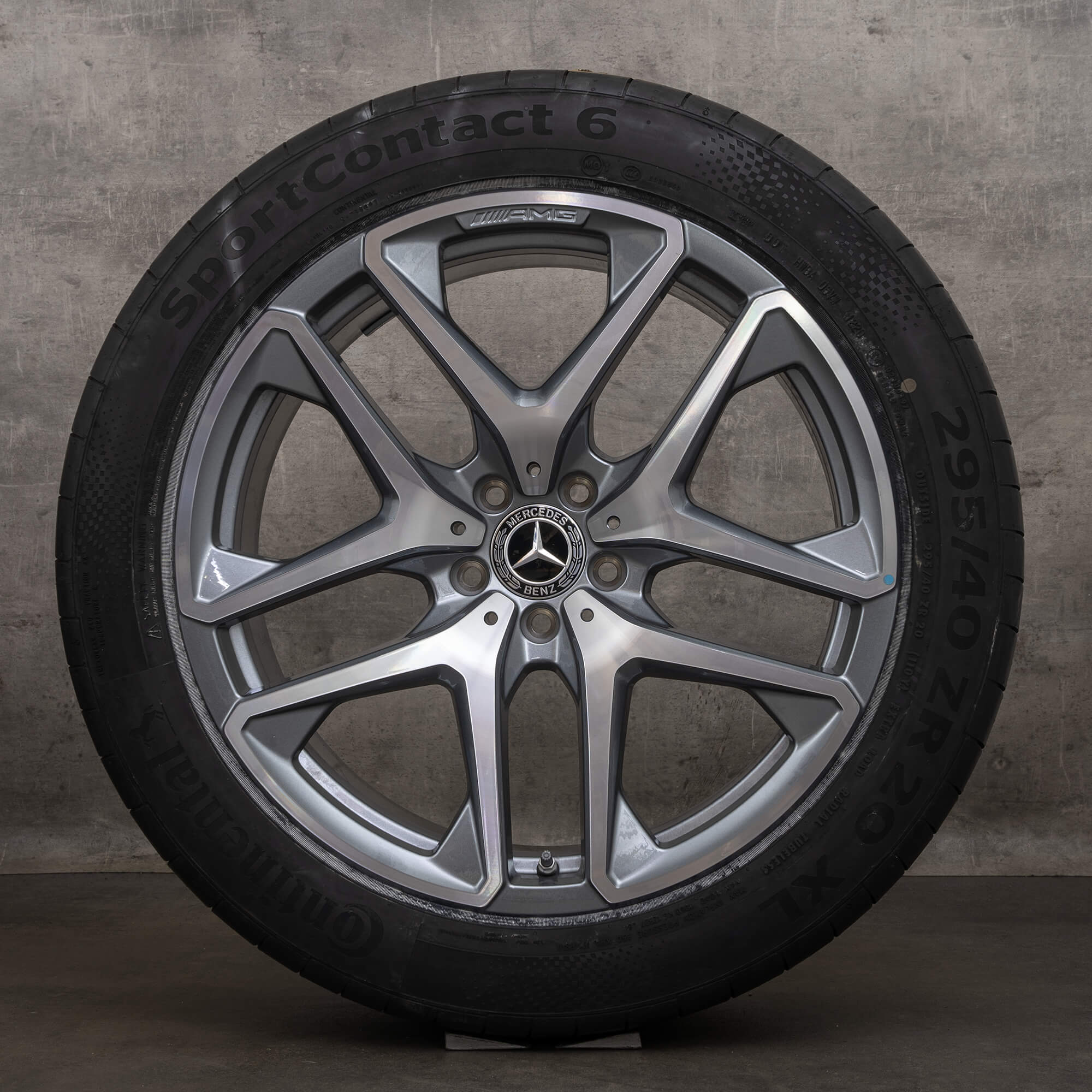 OEM Mercedes Benz GLC 63 & 63S AMG winter wheels 20 inch X253 C253 rims A2534013600 A2534013700 himalaya grey