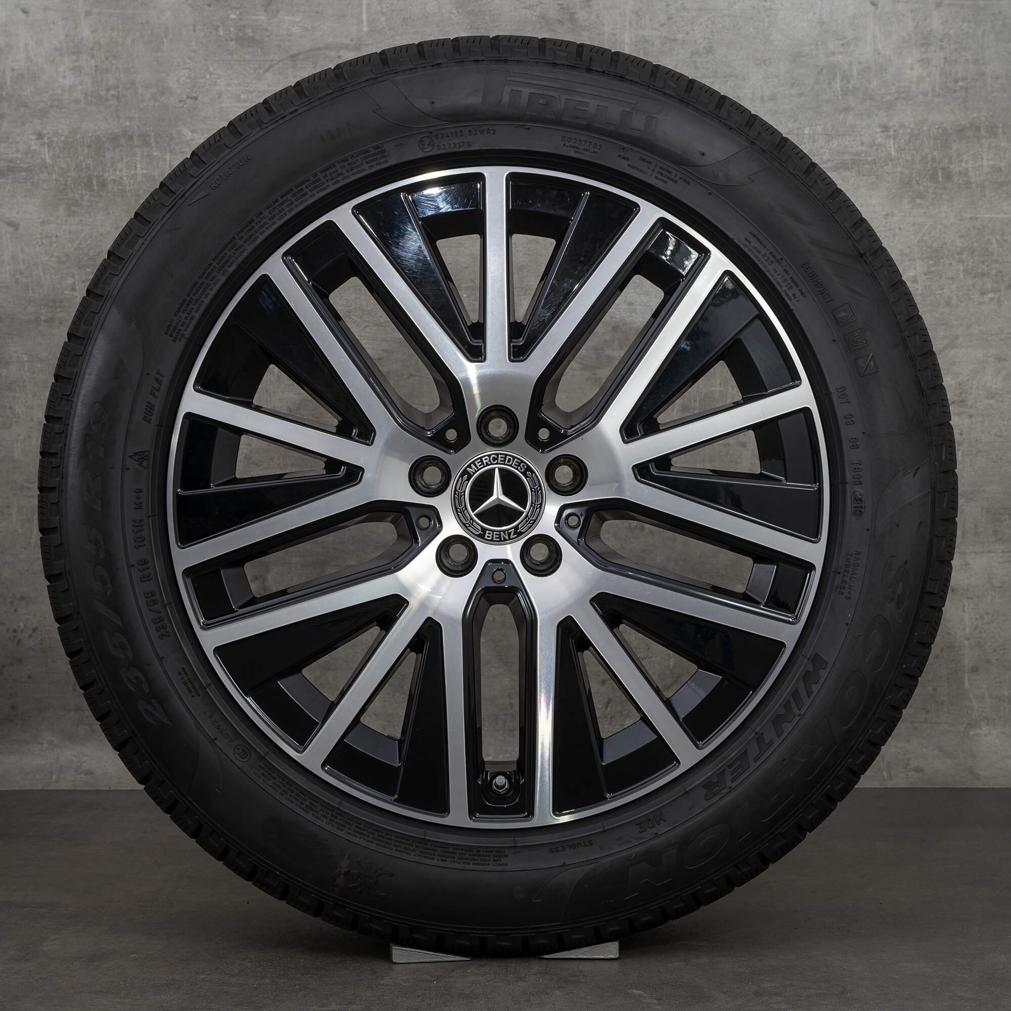 Jante de iarnă Mercedes Benz Clasa E originale X213 pentru toate terenurile 19 inch A2534014900 negru NOU