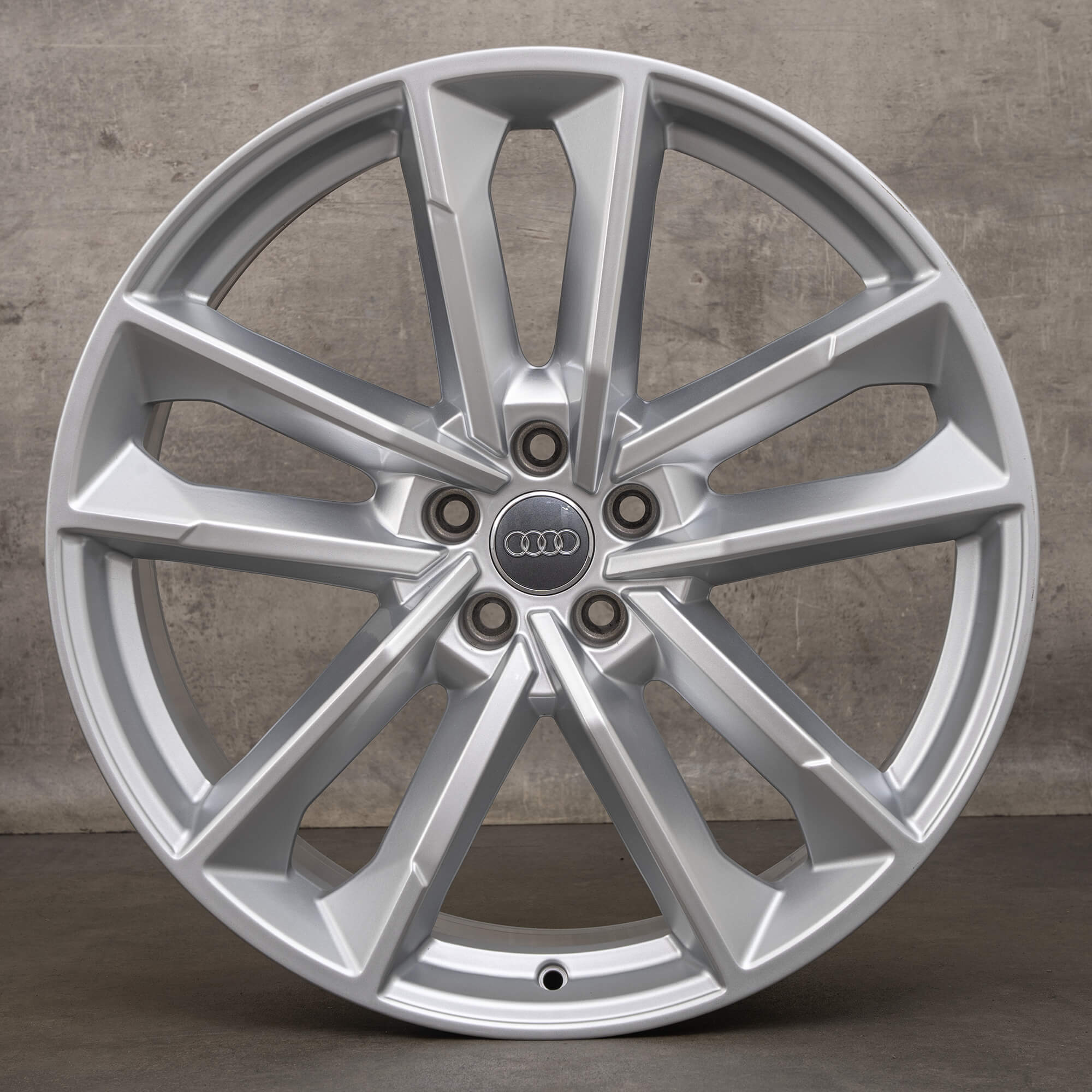 Jante originale Audi A6 S6 C7 A7 S7 RS7 4G A8 S8 D4 21 inch 4G8601025AQ argintiu