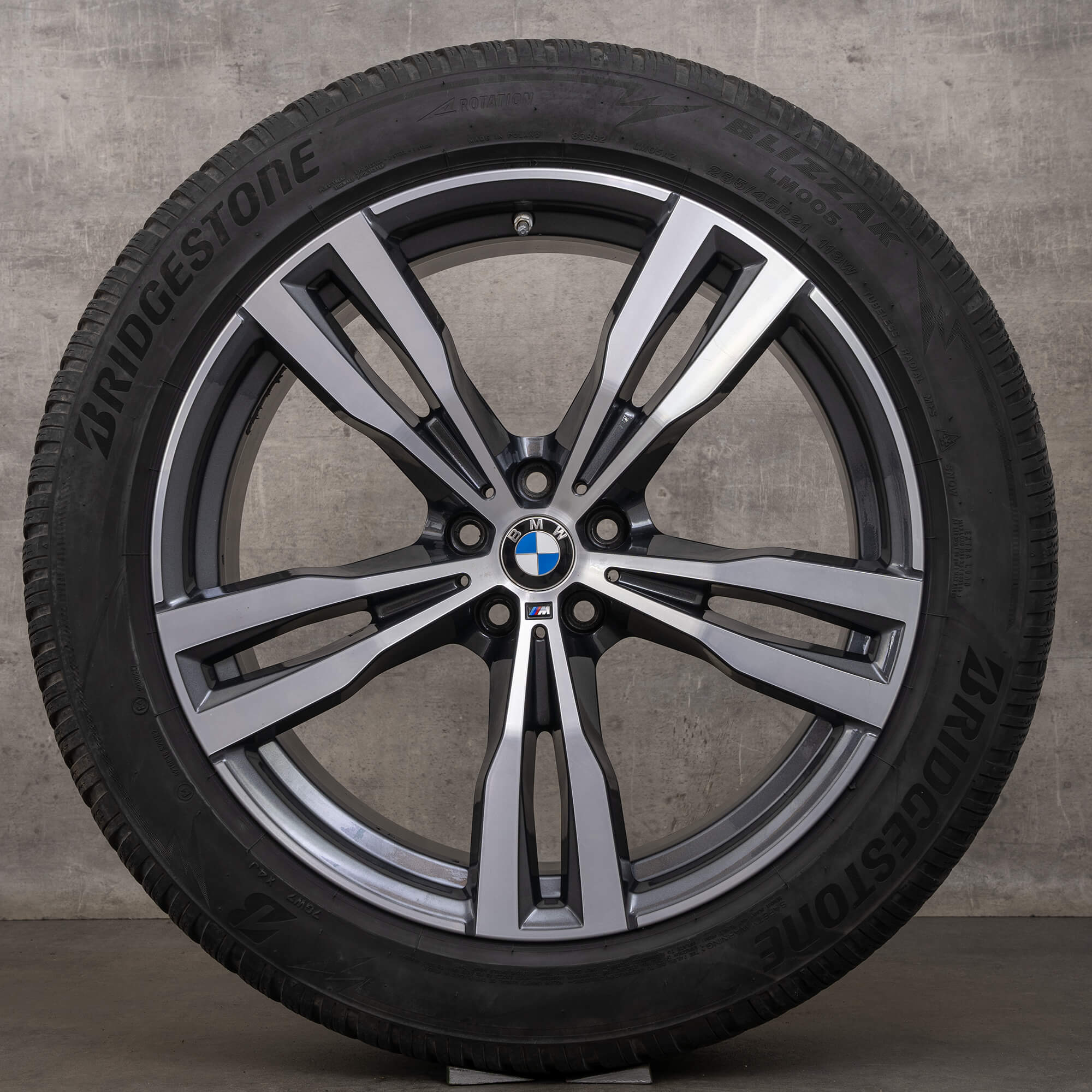 Original BMW X7 G07 winter tires 21 inch rims wheels 754 M 8074220