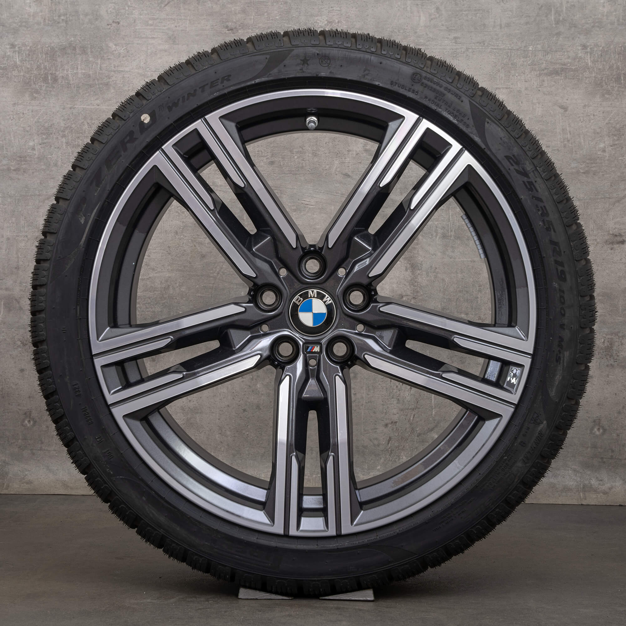 BMW Série 8 G14 G15 G16 jantes hiver 19 pouces 8090019 8090020 727 M orbite gris