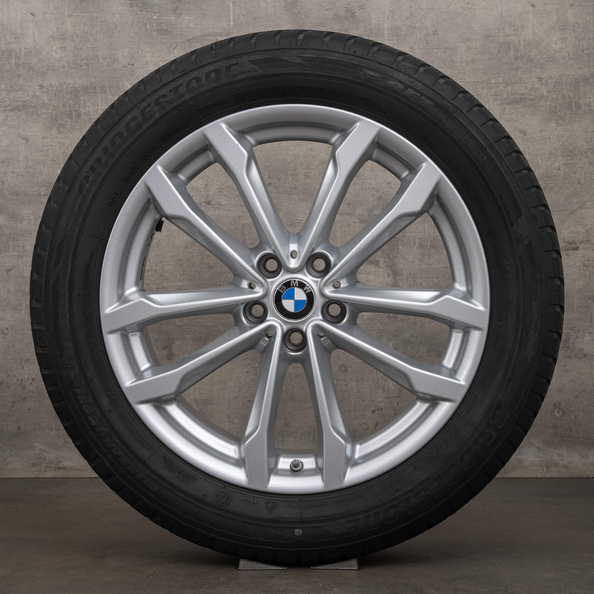 OEM BMW X3 X4 winter wheels 19 inch G01 G02 rims 6877325 Styling 691 silver