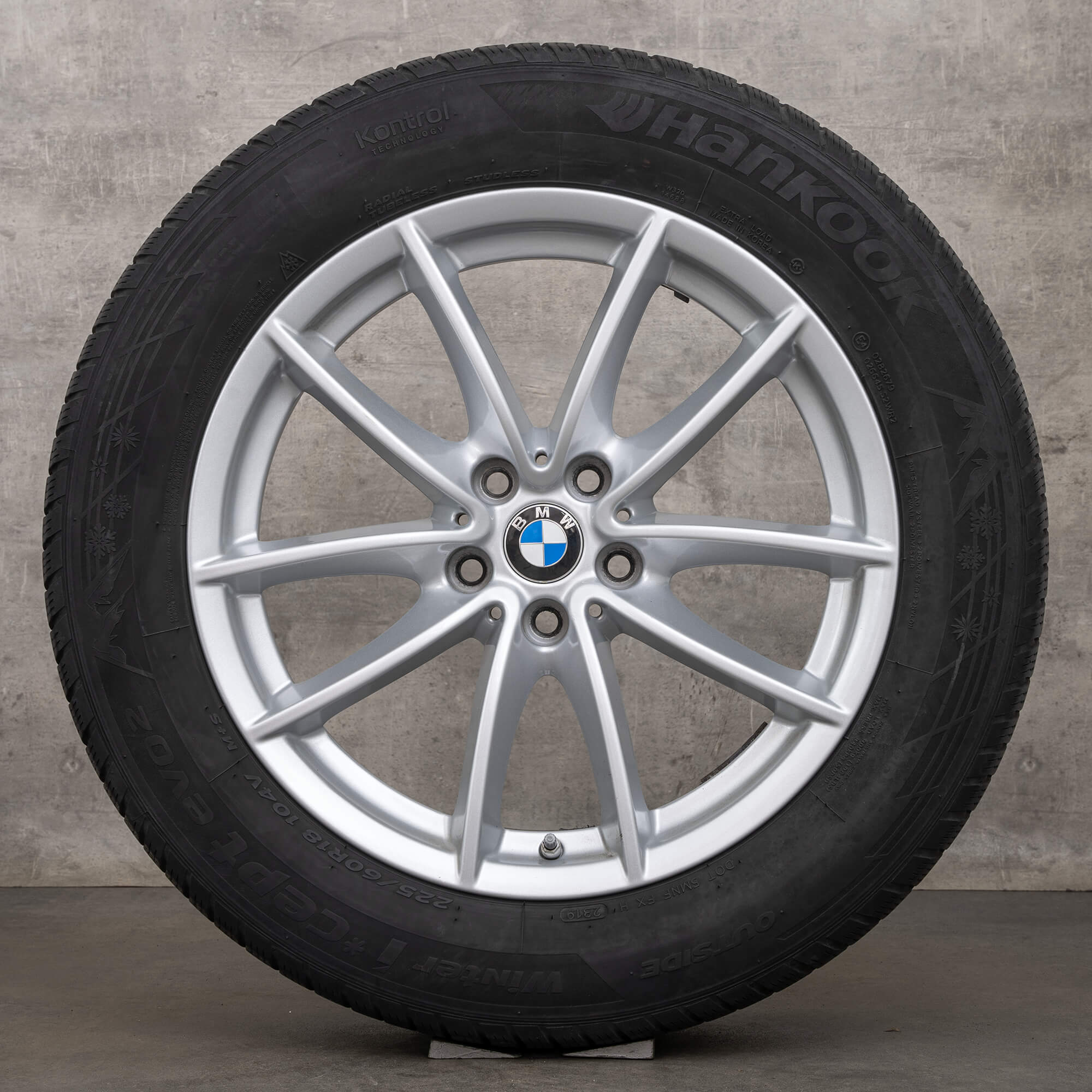BMW X3 G01 X4 G02 rodas de inverno jantes 18 polegadas 618 pneus 6880047 prata