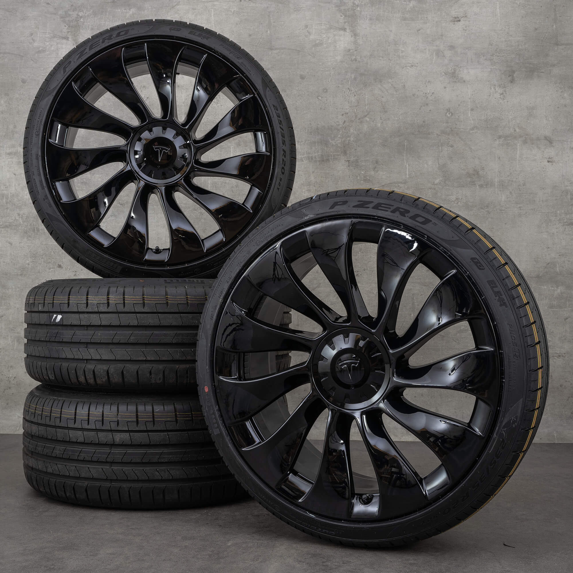 Tesla 20 inch rims Model 3 overturbine summer tires wheels NEW