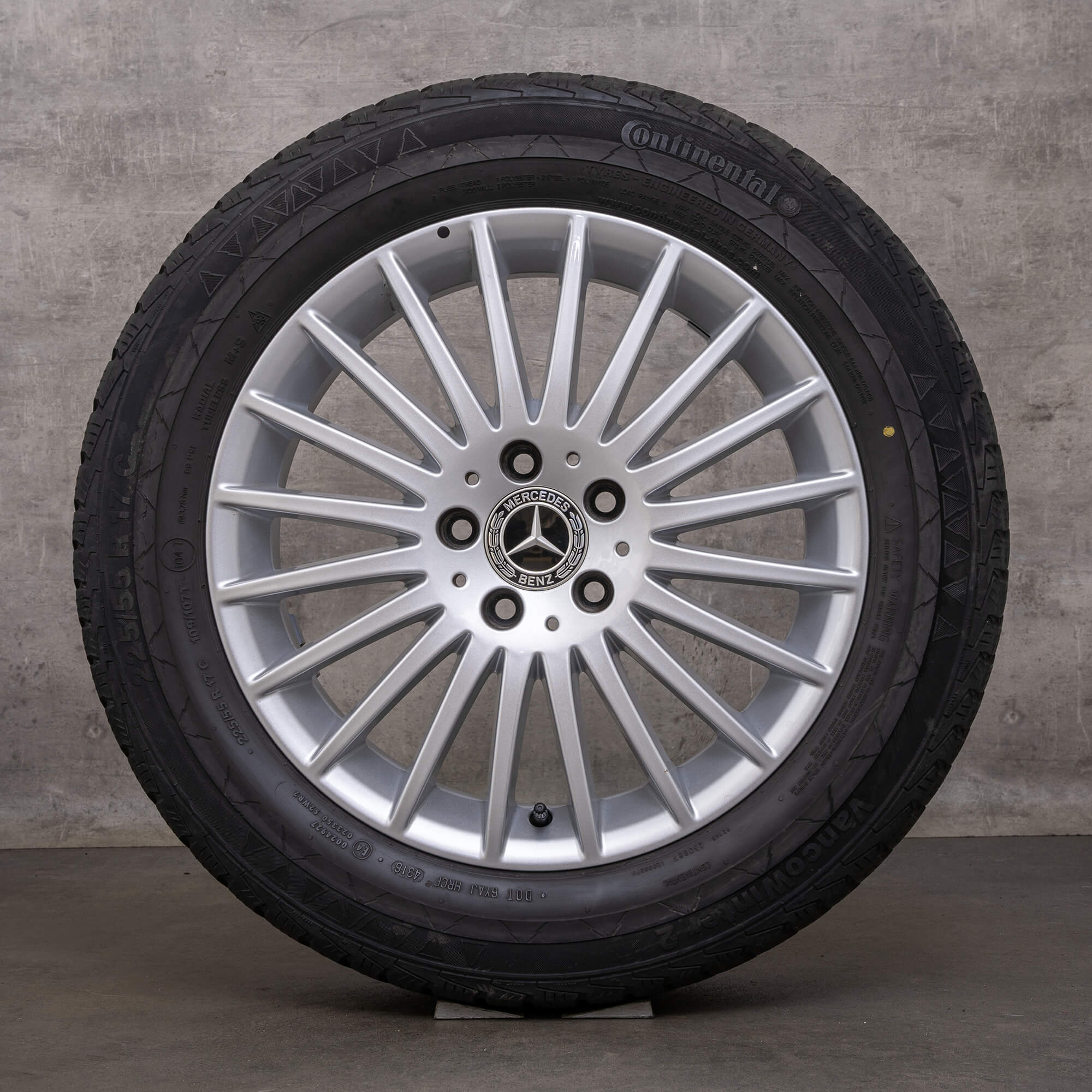 Originele Mercedes V-Klasse winterwielen 17 inch W447 Vito Viano velgen A4474012300 zilver