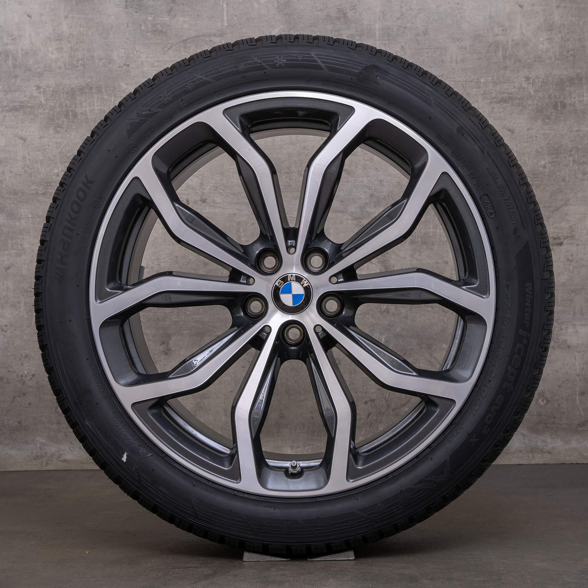 Original BMW X3 X4 Winter wheels 20 inches G01 G02 Styling jantes 695 6877329 6877330 orbit grey front polish