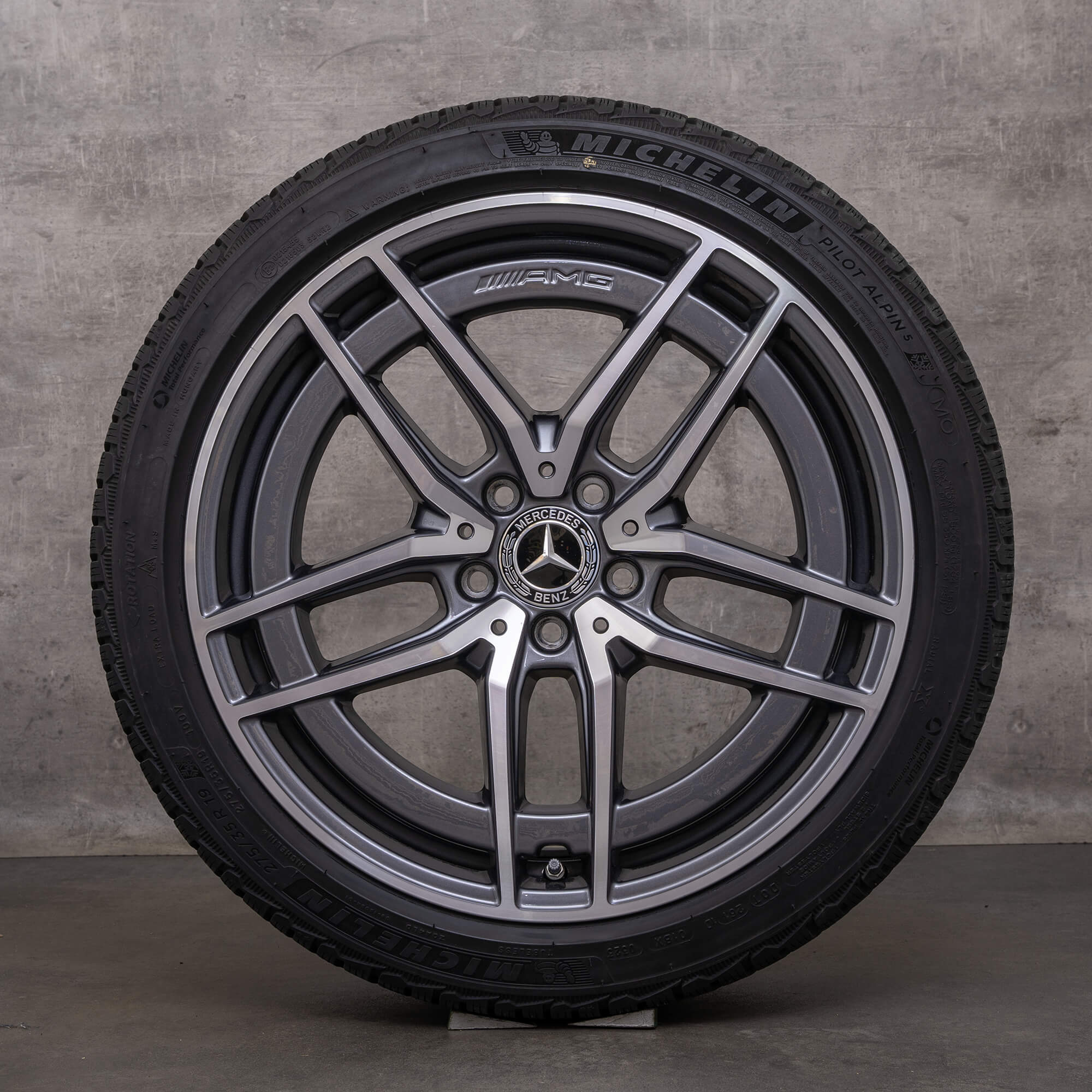 OEM Mercedes Benz E-Class AMG winter wheels 19 inch W213 S213 C238 A238 rims A2134016700 A2134016800 himalaya gray glossy turned