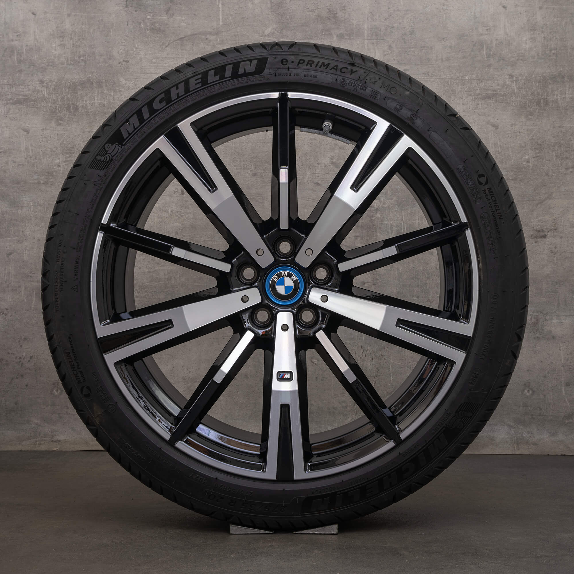 Originální ráfky BMW řady 5 i5 20palcová letni alu kola G60 G61 styl 938 M 5A324E6 5A324E7 jet black high-lesk