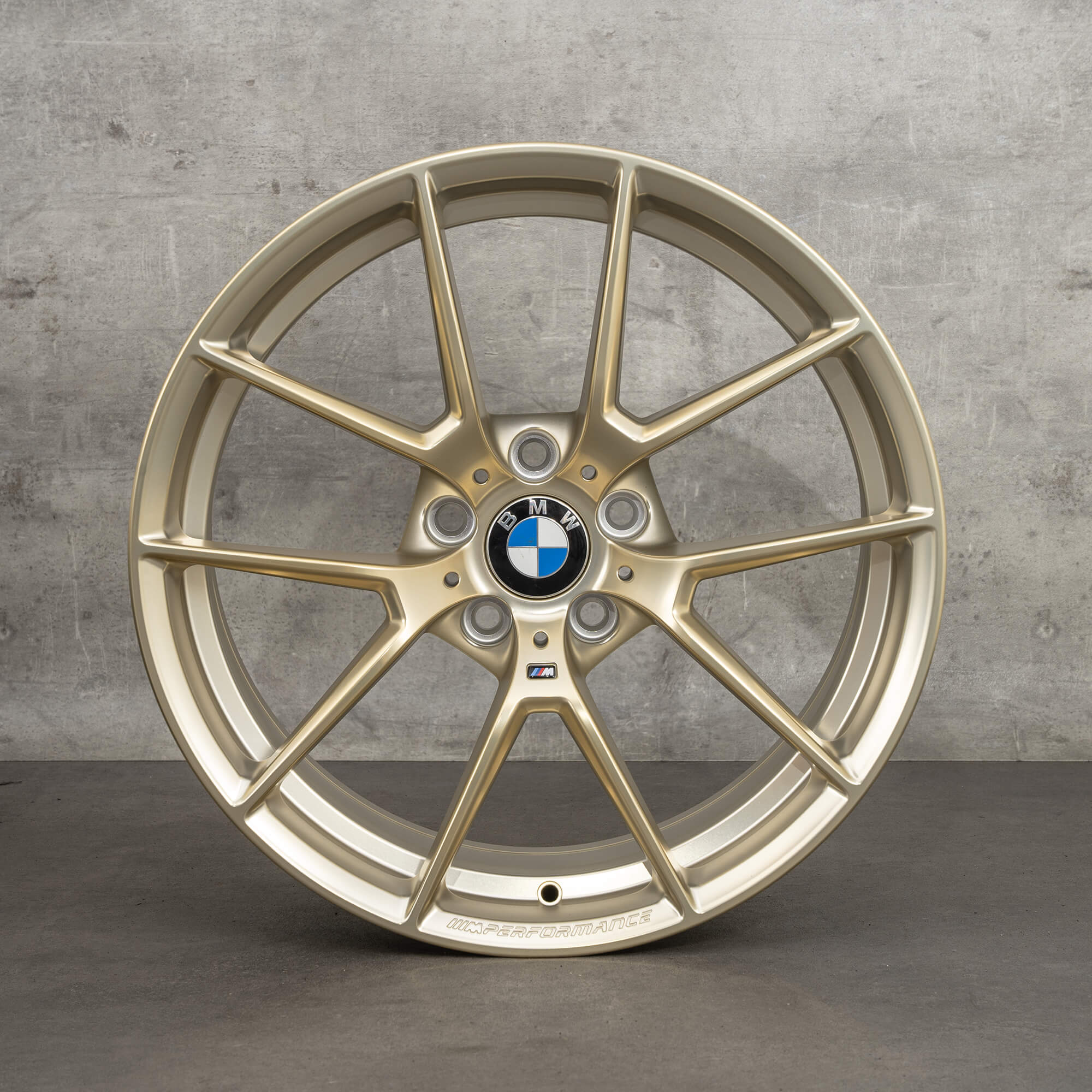 BMW 19 inch rims M2 F87 M3 F80 M4 F82 F32 Frozen Gold M763 8097287 8097288 NEW