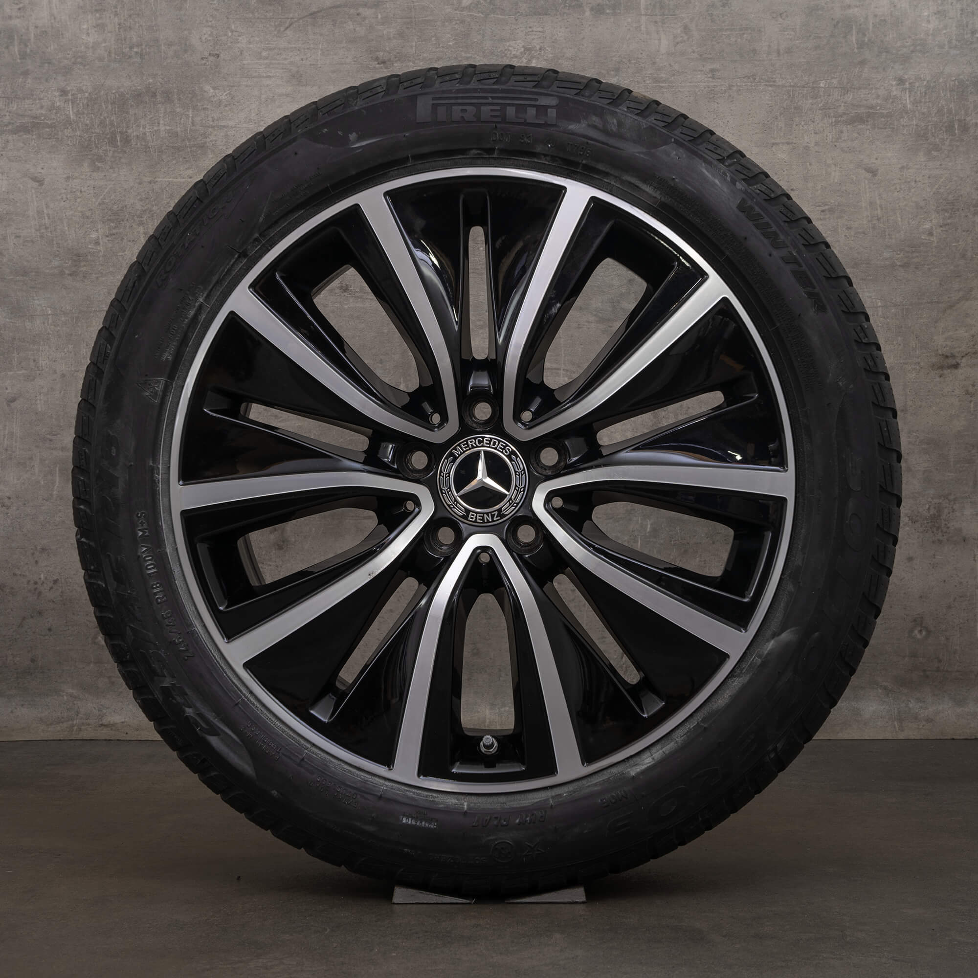 Originele Mercedes Benz CLS winterwielen 18 inch C257 velgen A2574010700 zwart hoogglans